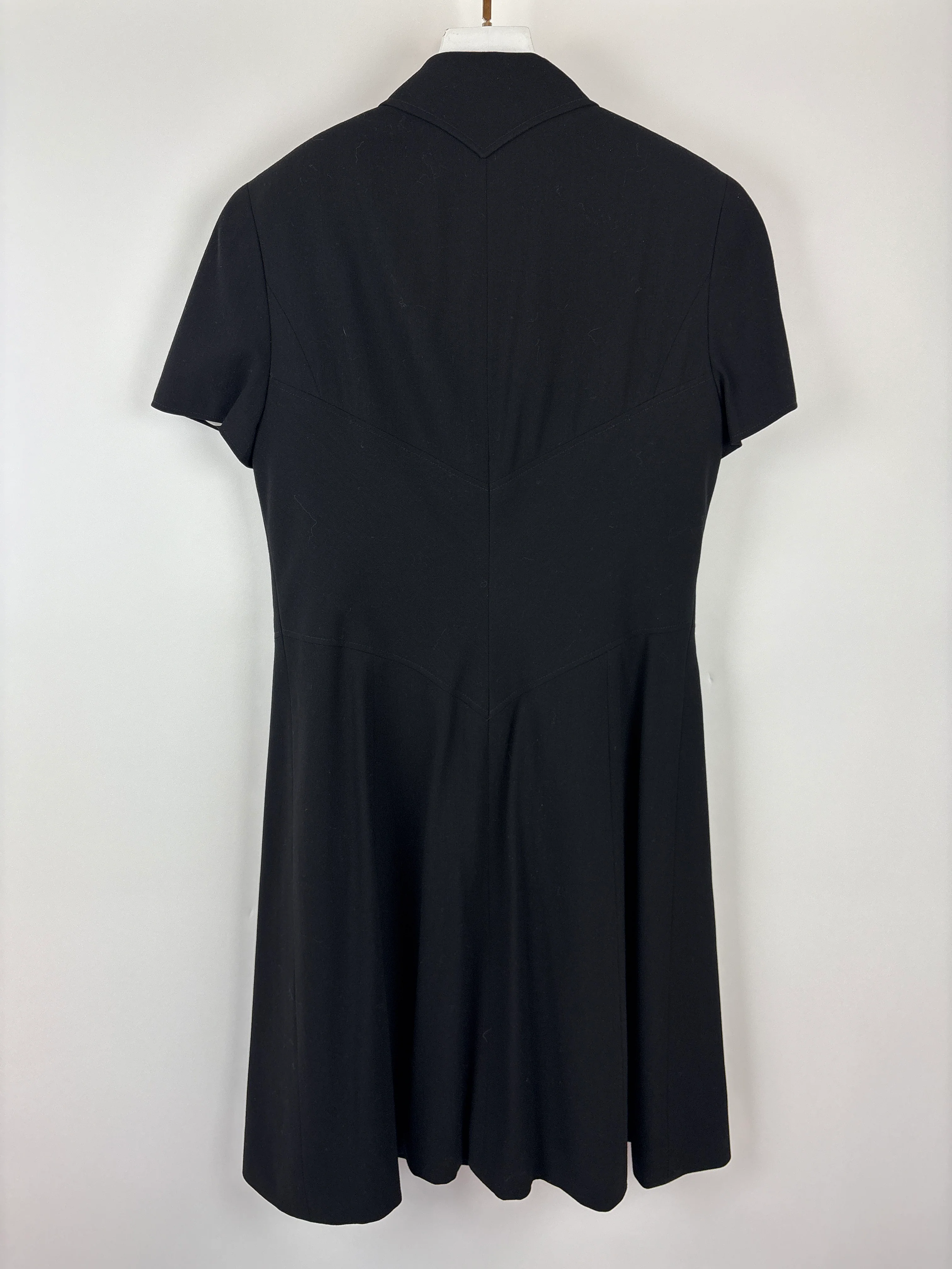 Chanel Vintage Runway 97/S Black, White CC Logo Slip Dress and Jacket Set with CC Chanel Button Size FR 42 (UK 14) - Image 16
