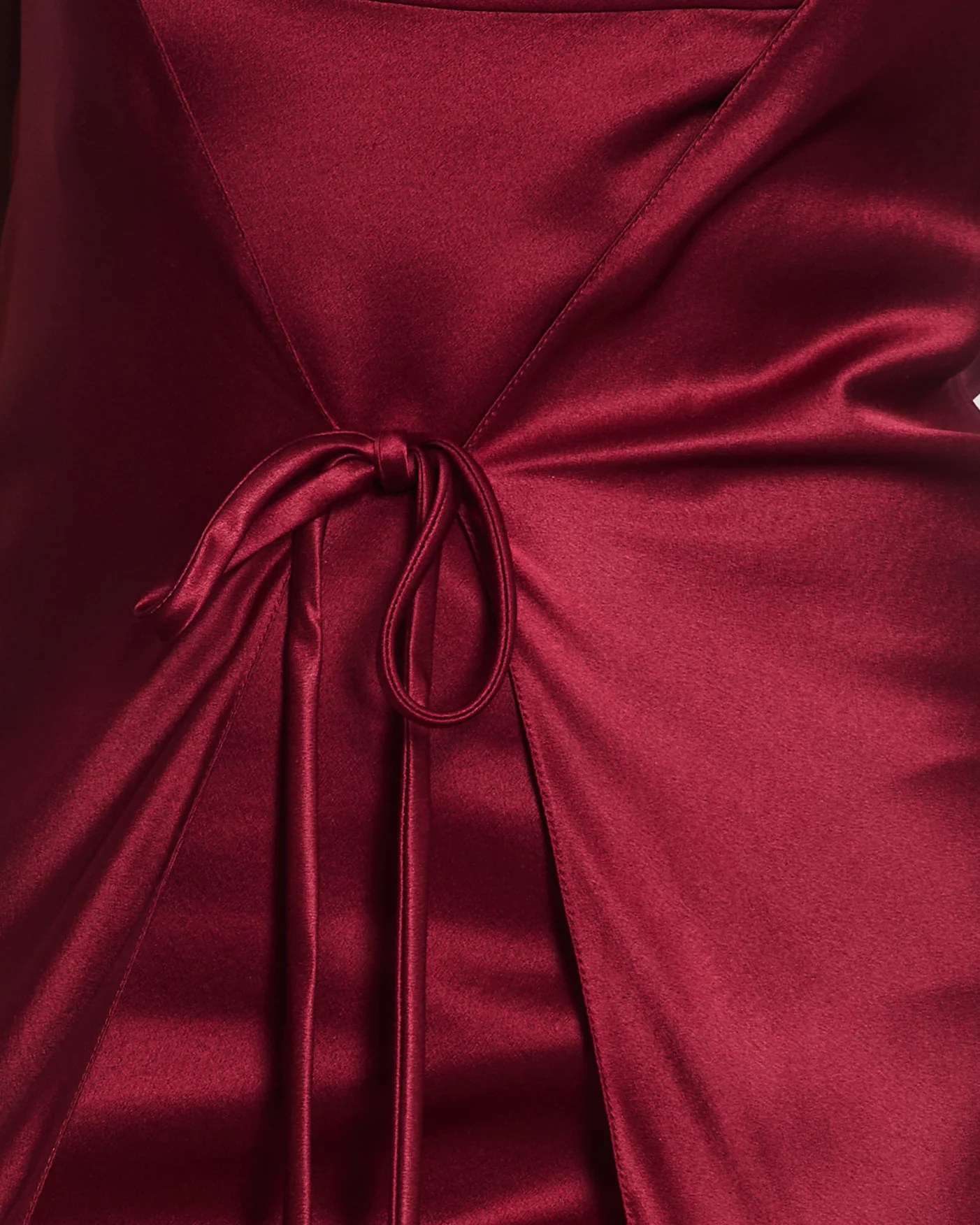 Chanel Vintage 98A Burgundy Silk Wrap Dress Size FR 38 ( UK 10) - Image 5