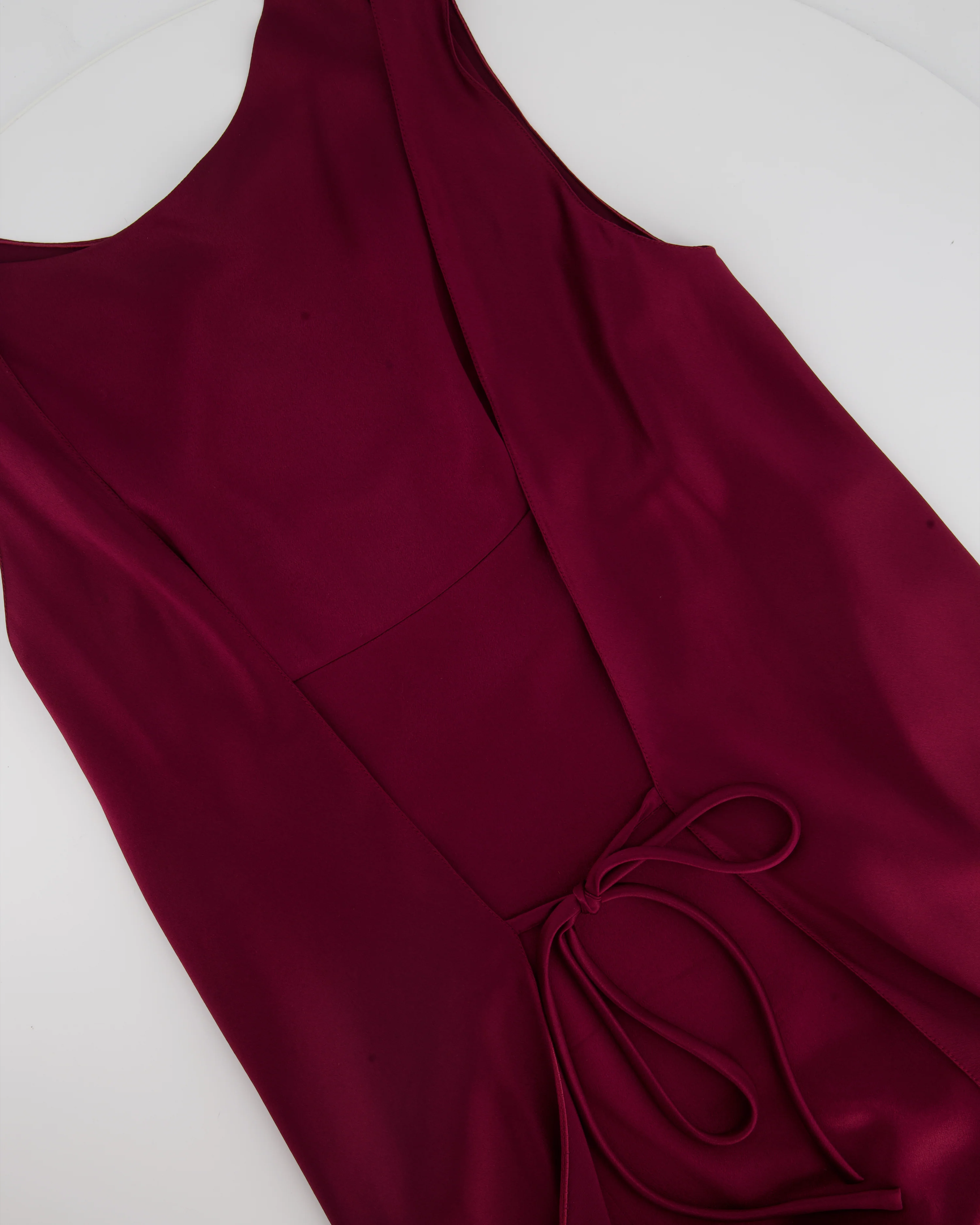 Chanel Vintage 98A Burgundy Silk Wrap Dress Size FR 38 ( UK 10) - Image 9