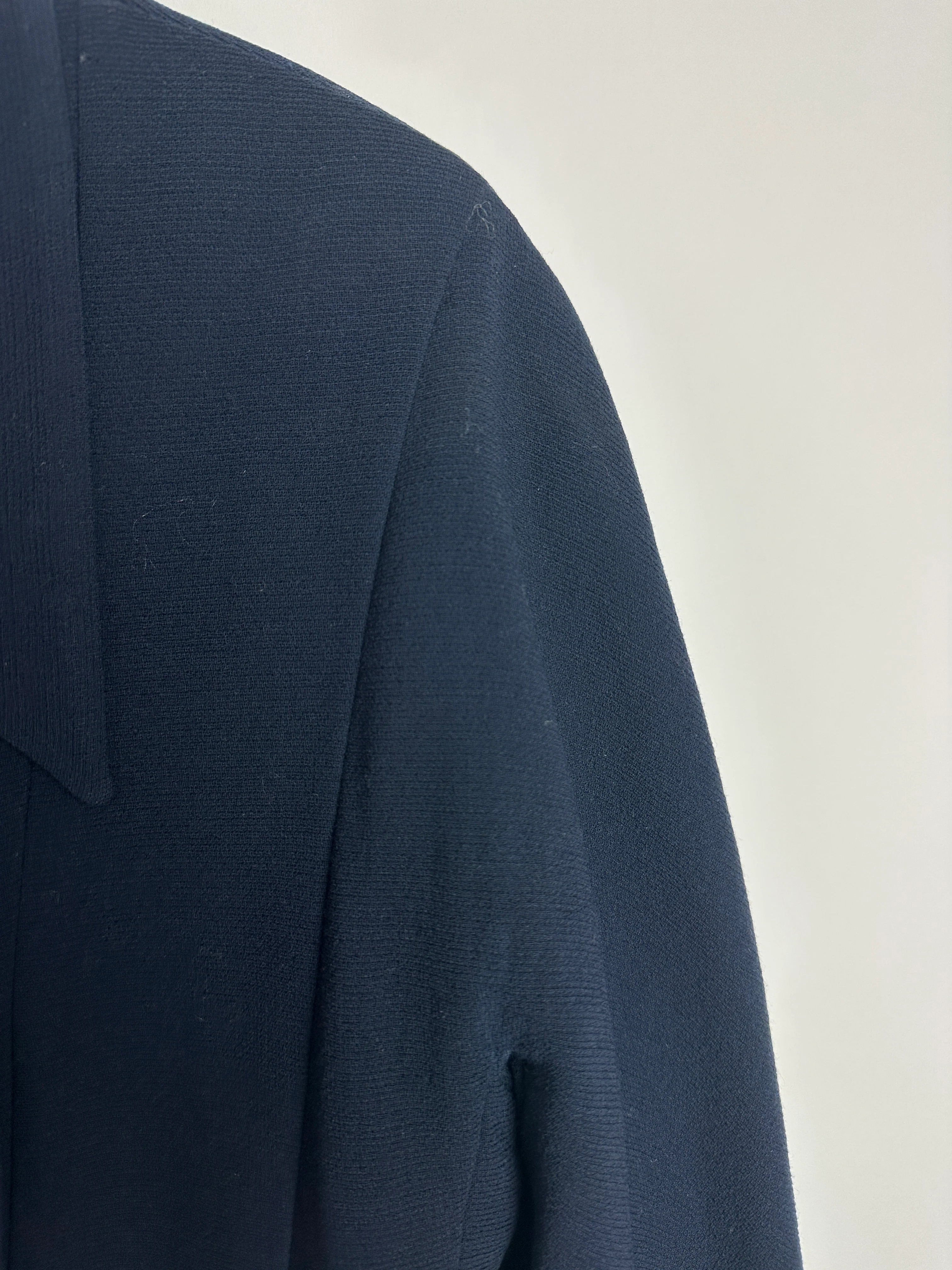 Chanel Vintage Navy Double Breasted Wool Blazer Jacket and Skirt Set with Gold CC Logo Button Detail FR 38 (UK 10) - Image 15