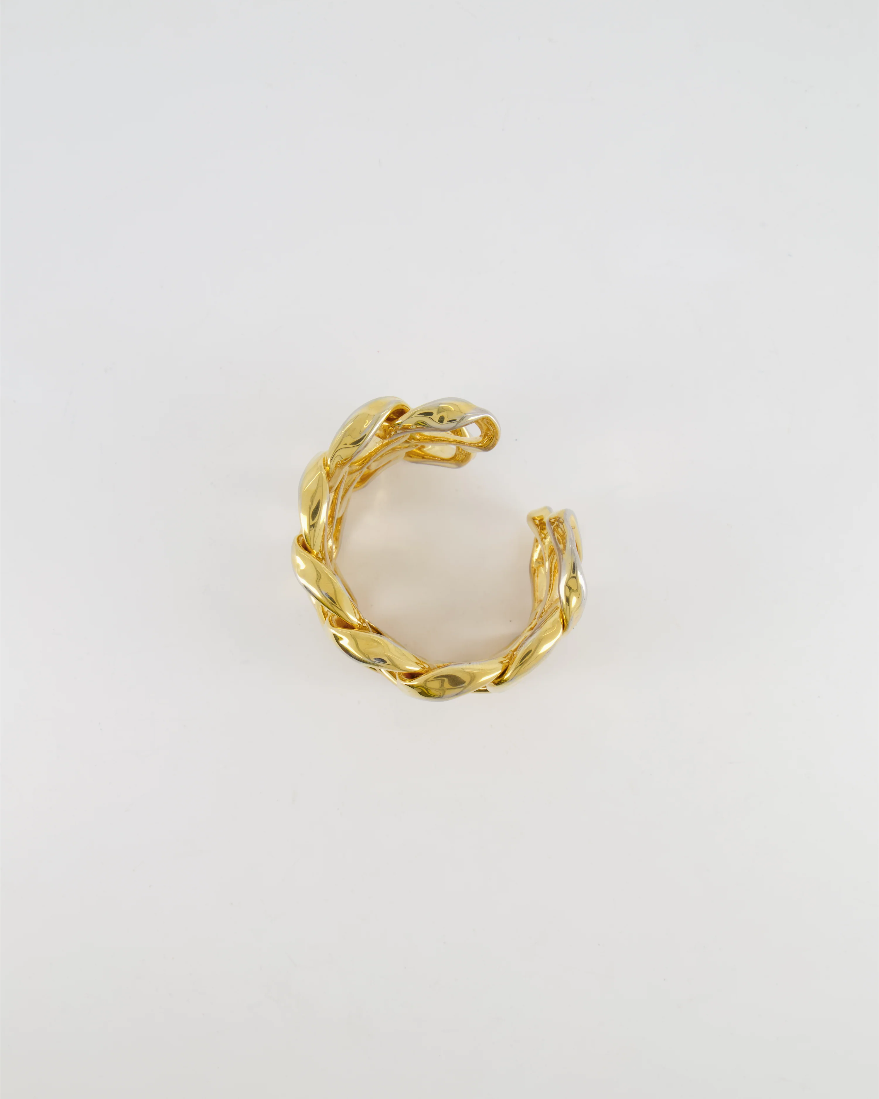 Chanel 2003 Vintage Shiny Gold Chain Bangle Bracelet - Image 3