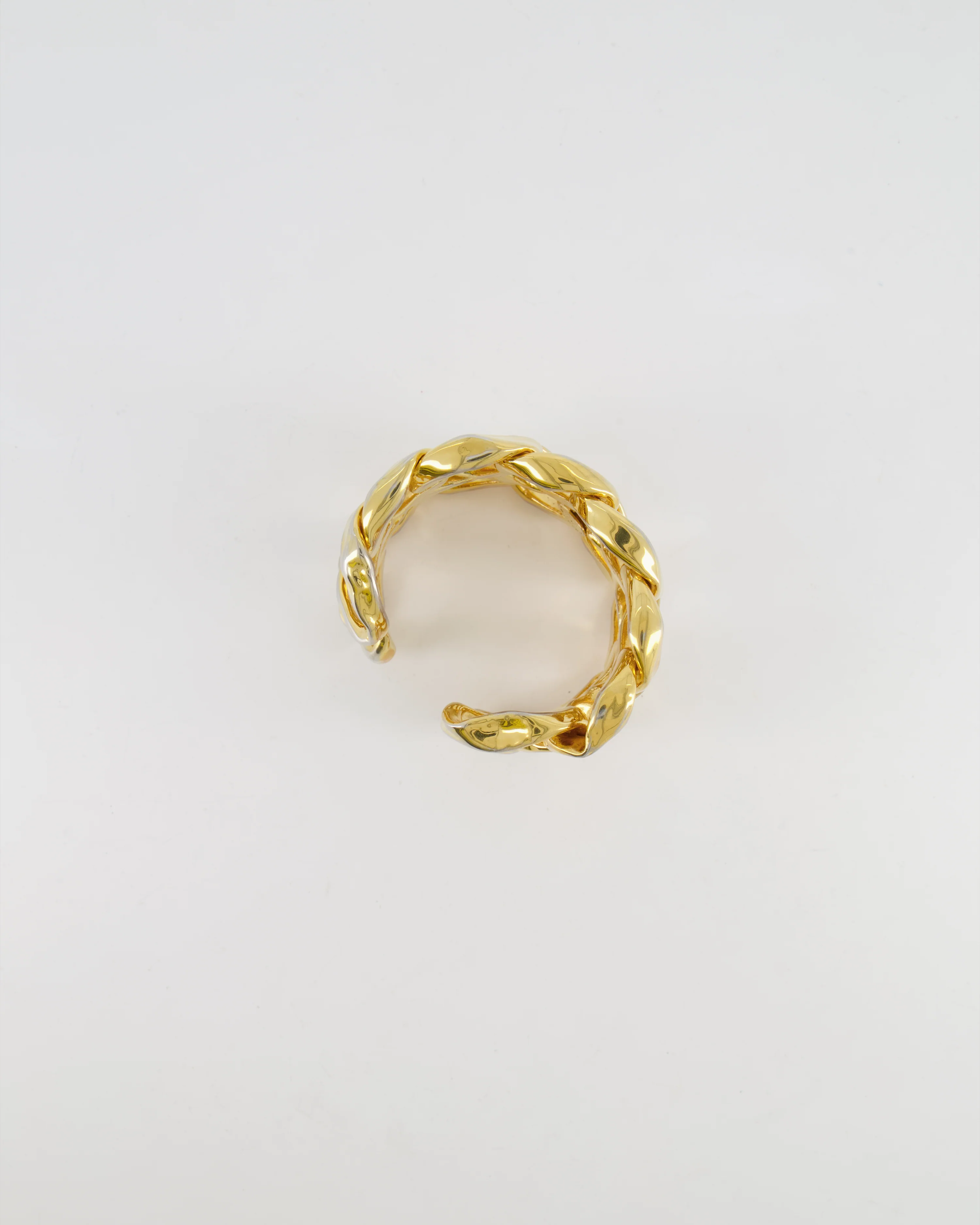 Chanel 2003 Vintage Shiny Gold Chain Bangle Bracelet - Image 4