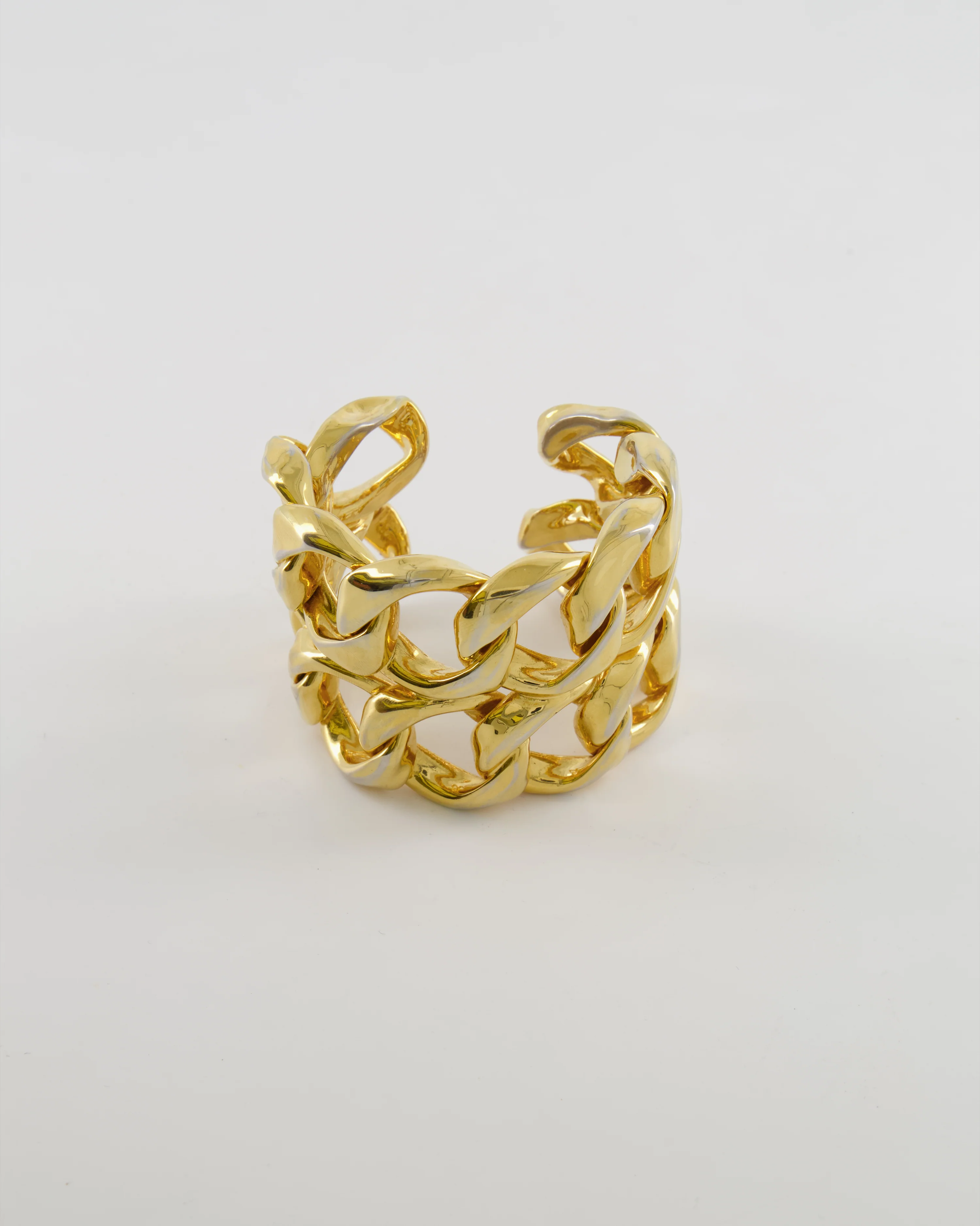 Chanel 2003 Vintage Shiny Gold Chain Bangle Bracelet - Image 5