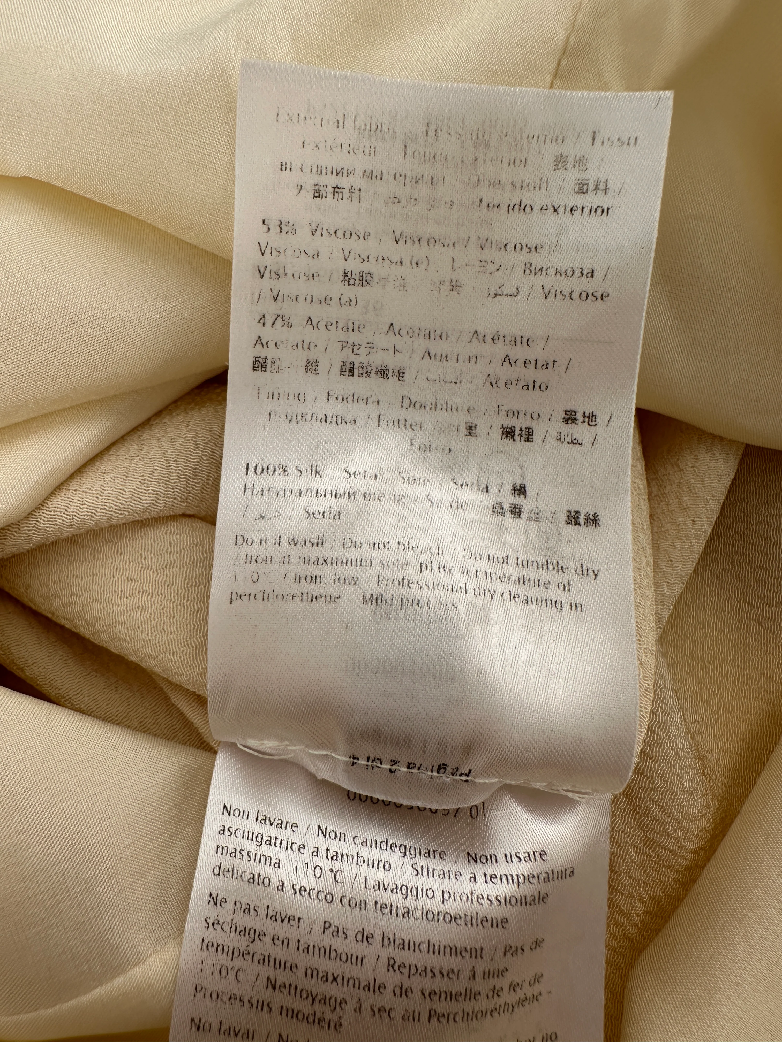 Valentino Satin White Two-Tone Sleeveless Double Layer Midi Dress Size IT 36 (UK 4) - Image 9