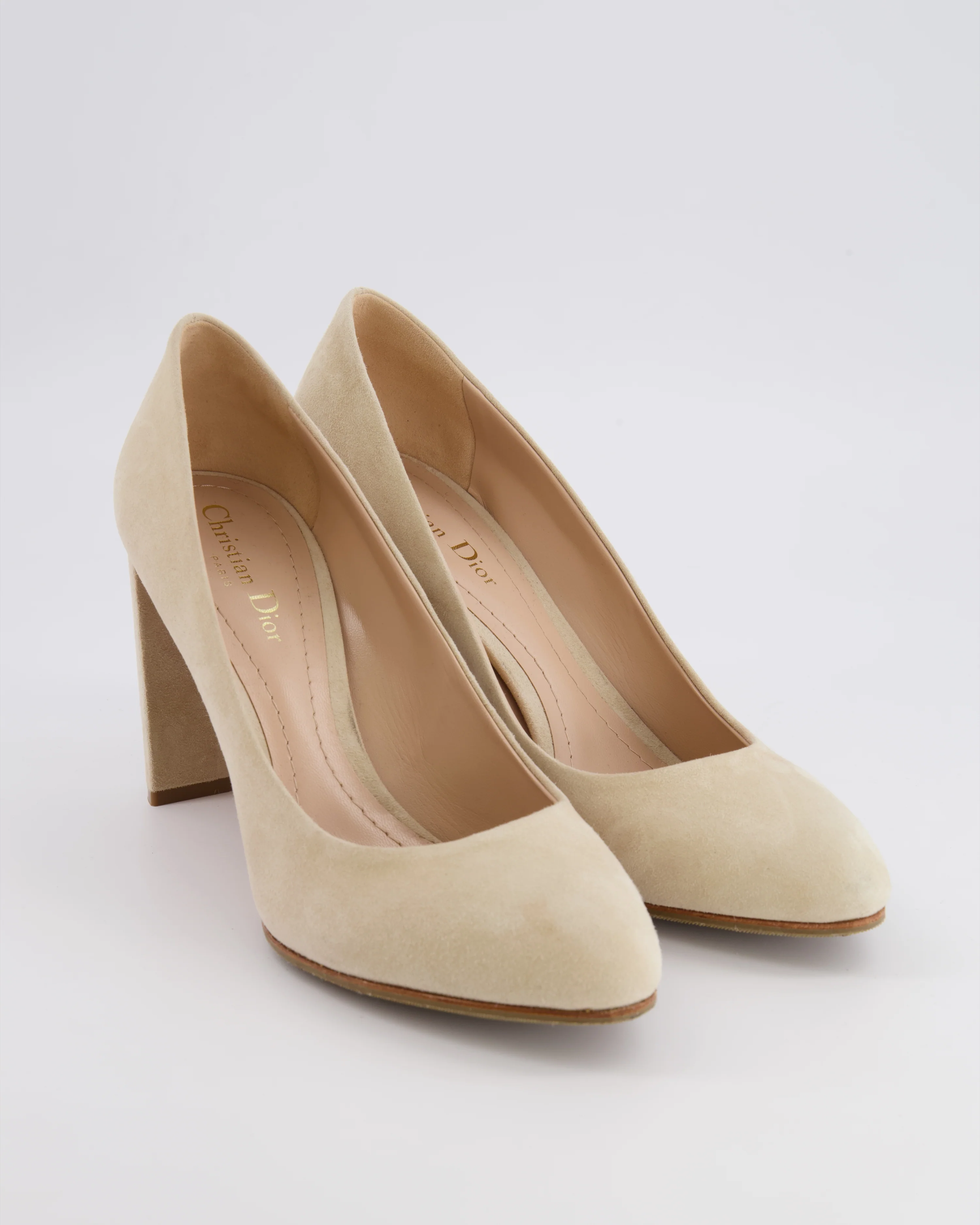 Christian Dior Beige Suede Heeled Pumps Size EU 41.5 RRP £860 - Image 2
