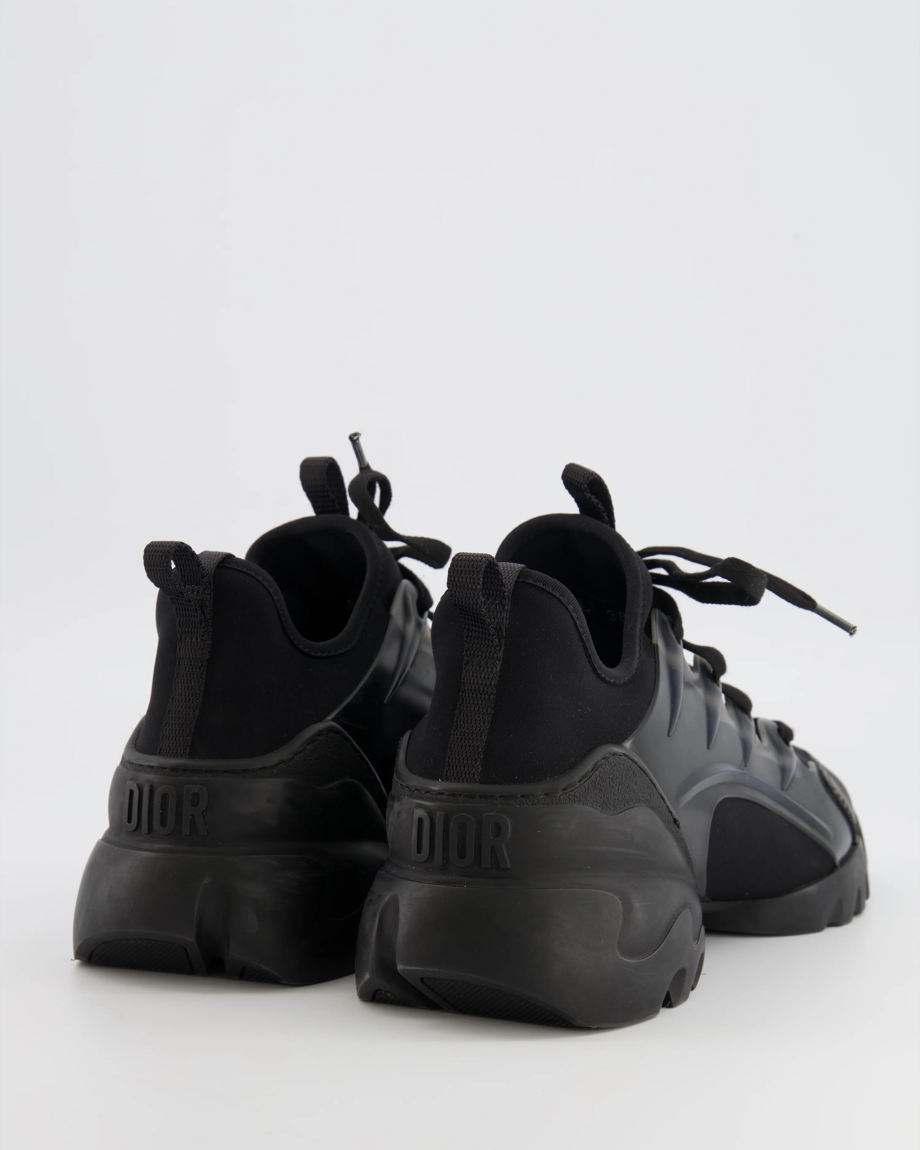 Christian Dior Black D-Connect Trainers with Back Logo Detail Size EU 38 RRP £860 - Image 3