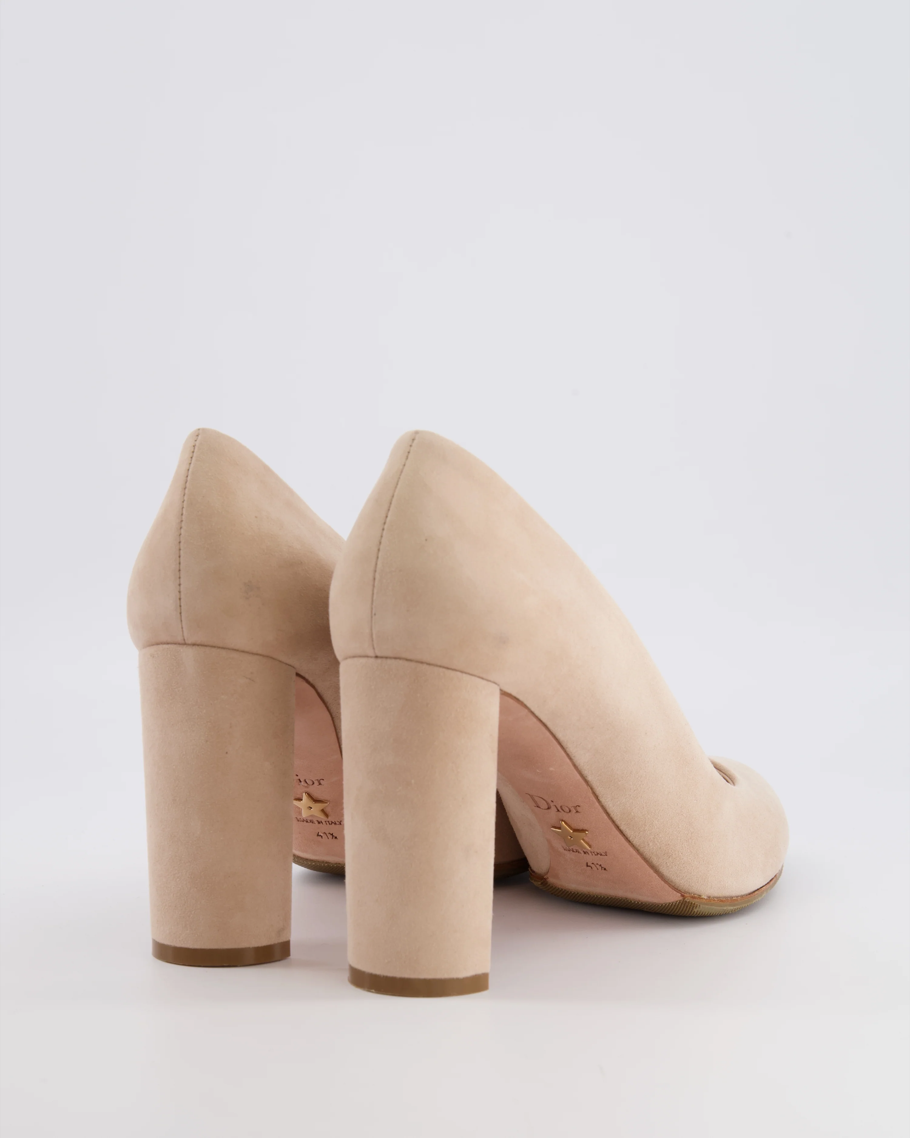 Christian Dior Blush Pink Suede Heeled Pumps Size EU 41.5 RRP £860 - Image 3