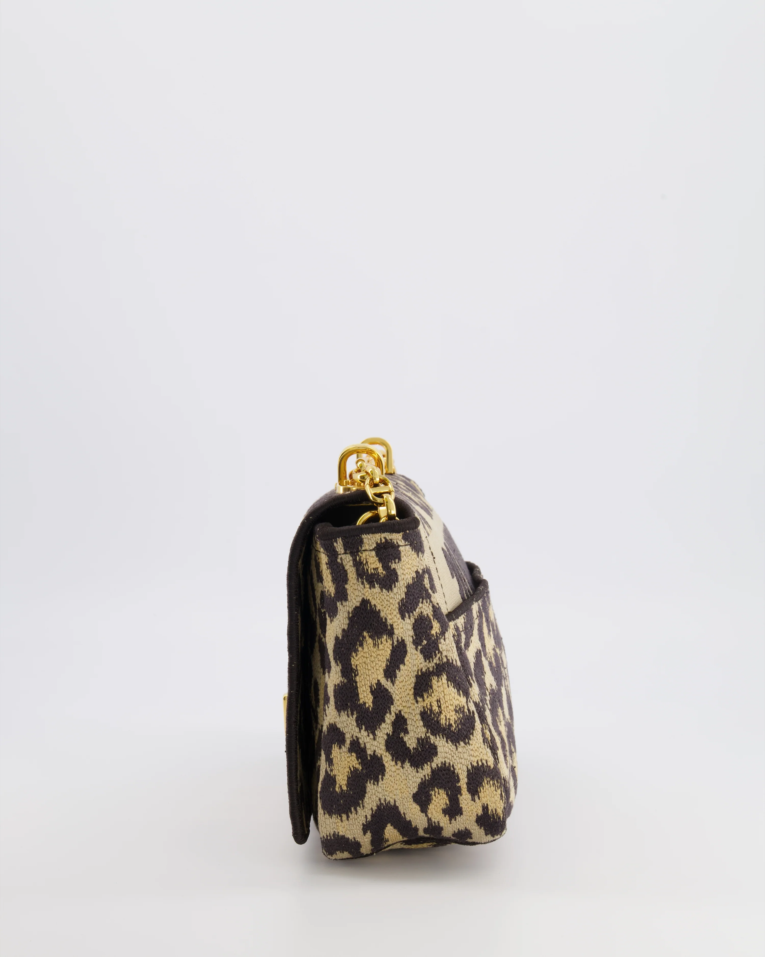 Christian Dior Brown and Black Leopard Print Canvas 30 Montaigne Caro Bag with Gold Hardware RRP £3,400 - Image 10