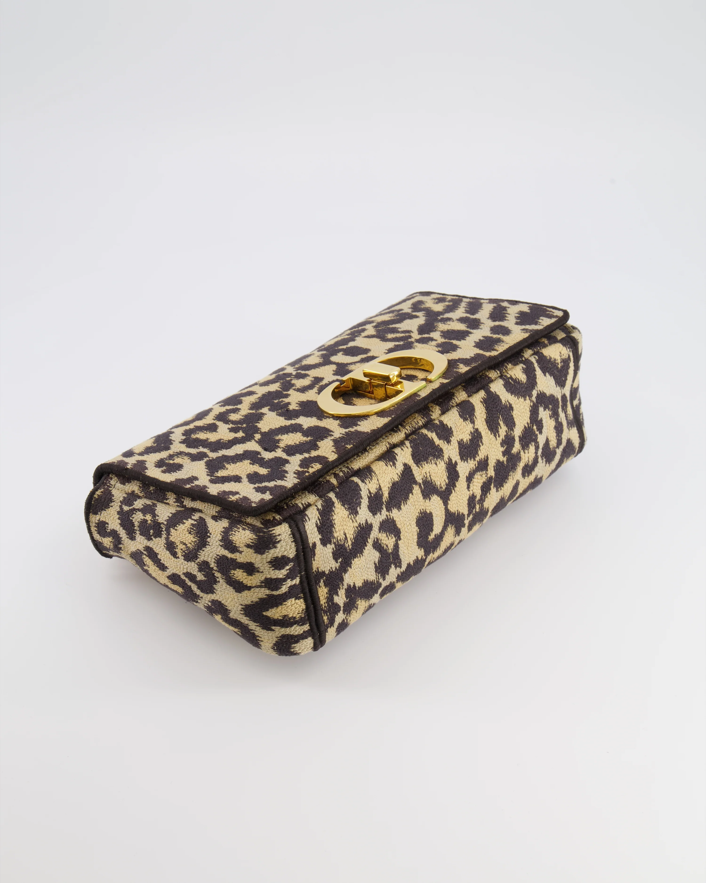 Christian Dior Brown and Black Leopard Print Canvas 30 Montaigne Caro Bag with Gold Hardware RRP £3,400 - Image 17