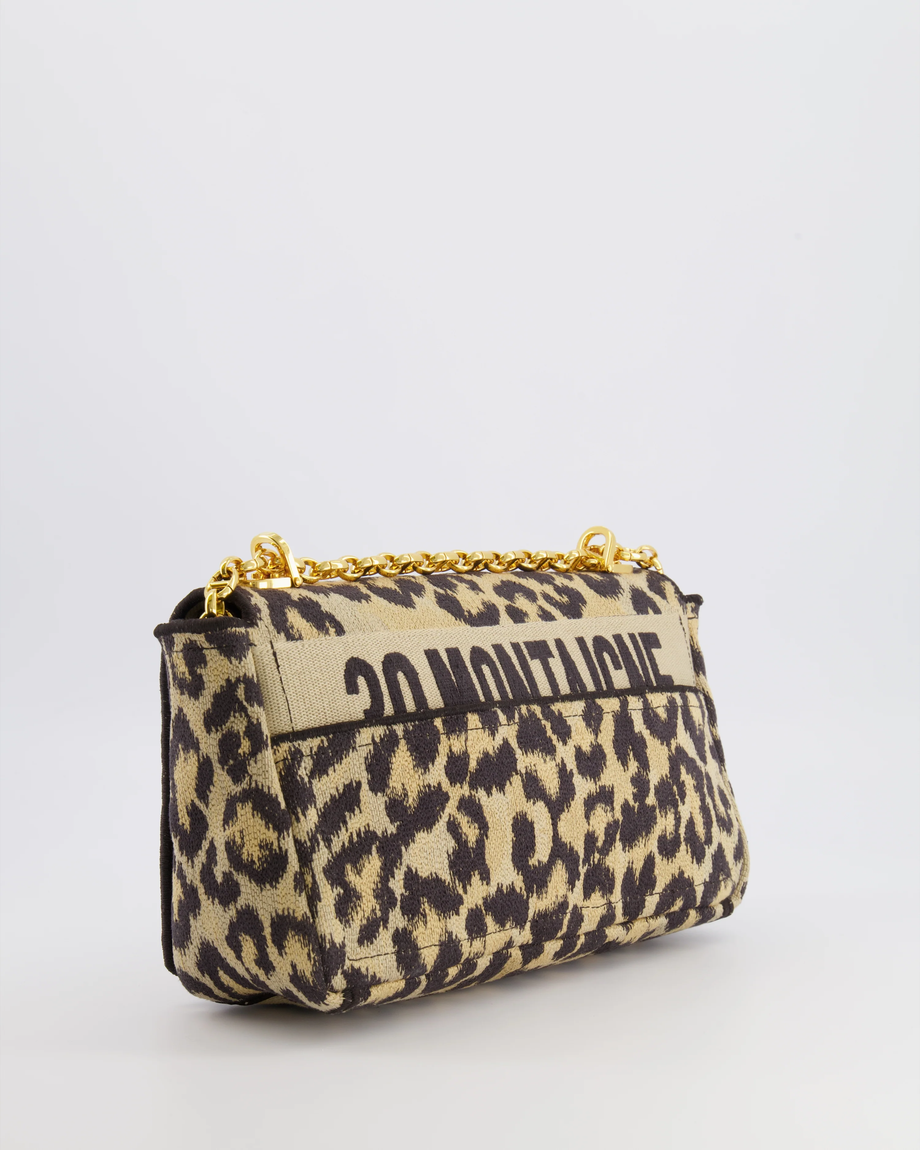 Christian Dior Brown and Black Leopard Print Canvas 30 Montaigne Caro Bag with Gold Hardware RRP £3,400 - Image 8