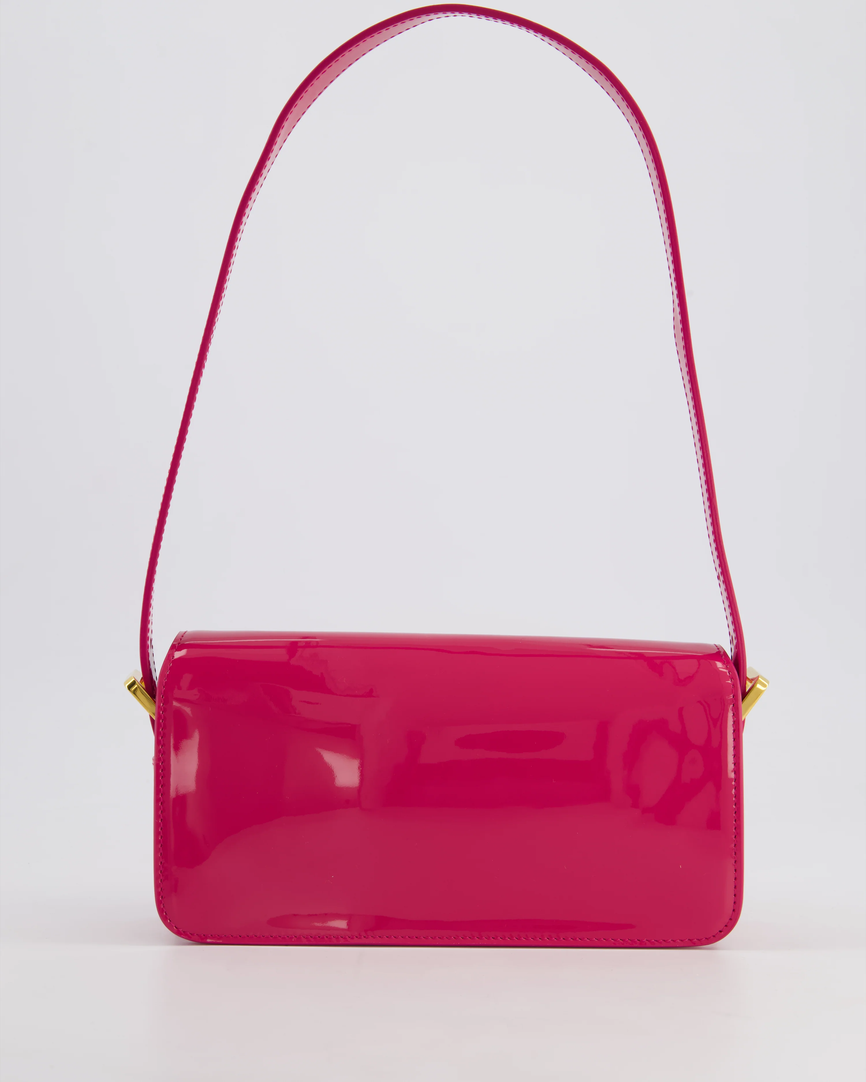 Christian Dior Fuchsia Miss Dior Flap Shoulder Bag in Patent Calfskin Leather with Gold Hardware RRP £3100 - Image 7