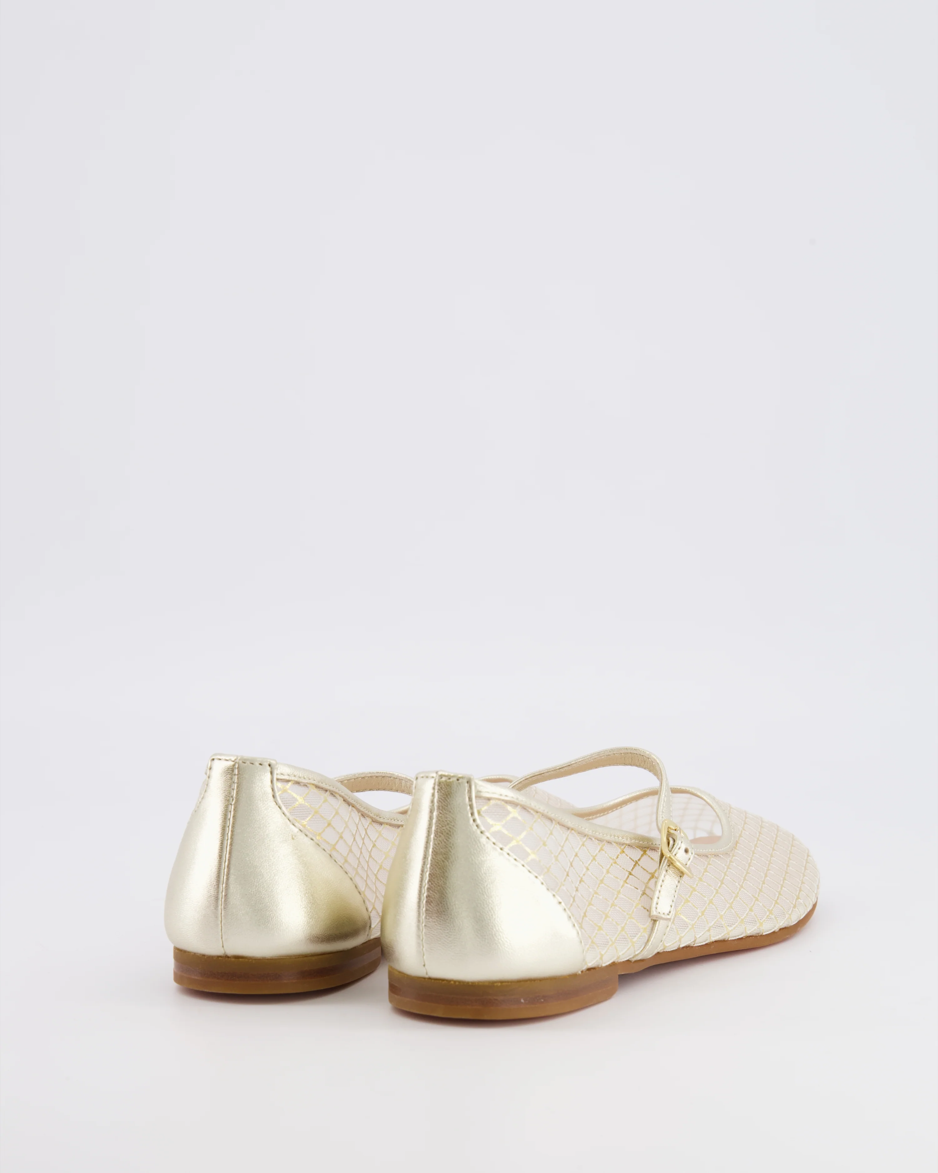 Christian Dior Kids Gold Tulle Ballet Flat Shoes Size 34 RRP £430 - Image 5