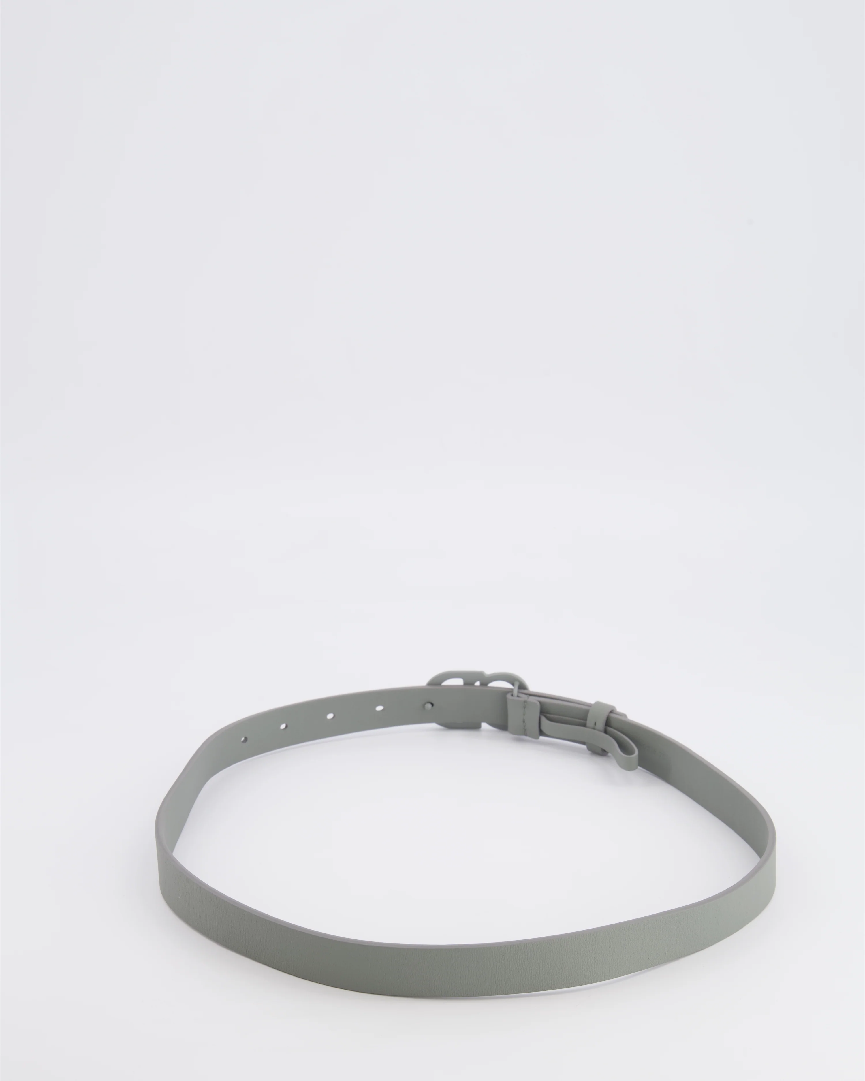 Christian Dior Grey Leather Ultramatte Belt with Grey CD Logo Buckle 75cm RRP £500 - Image 6