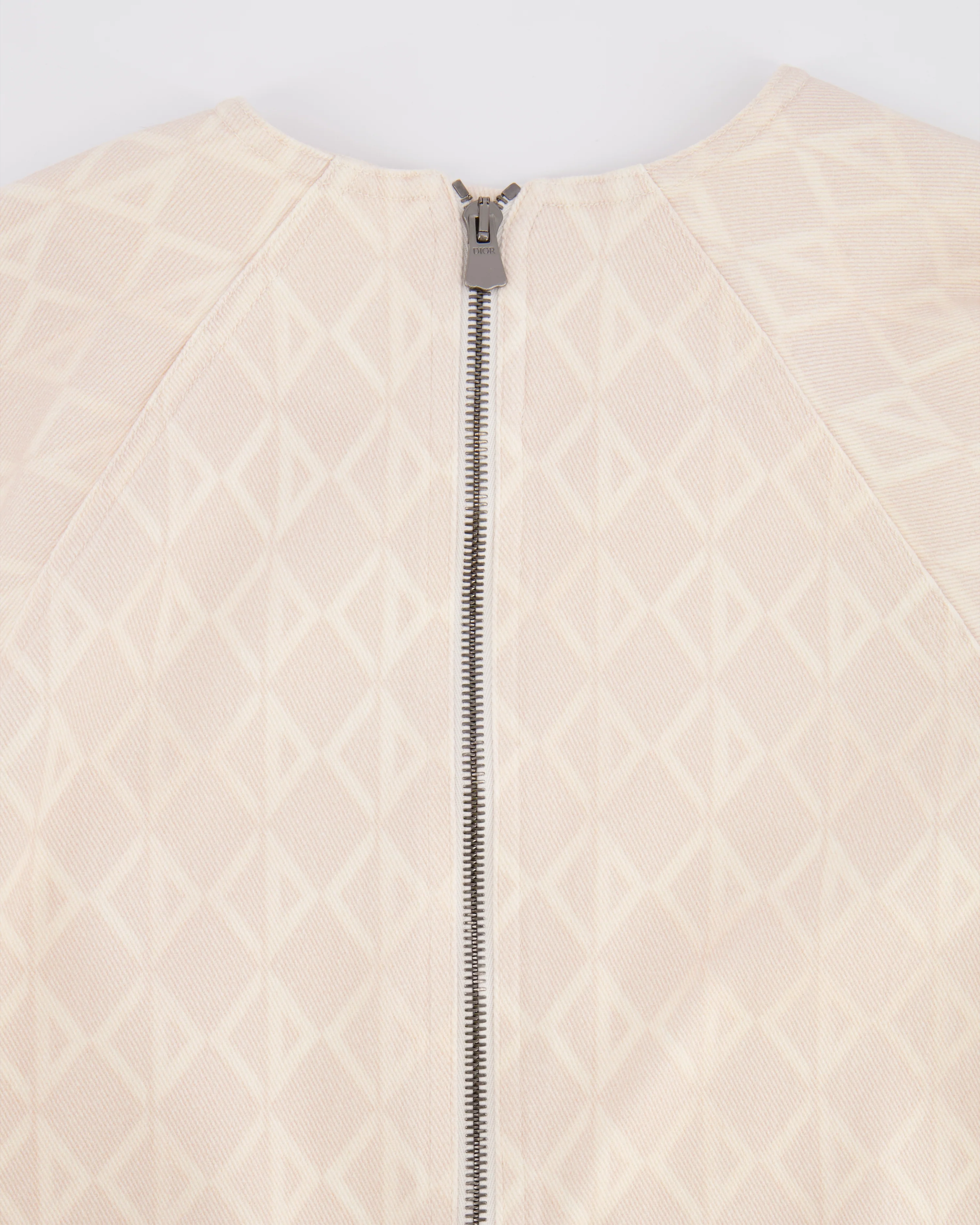 Christian Dior Kids Baby Pink and Cream Logo Printed Dress with Pockets Size 8 years RRP £795 - Image 4