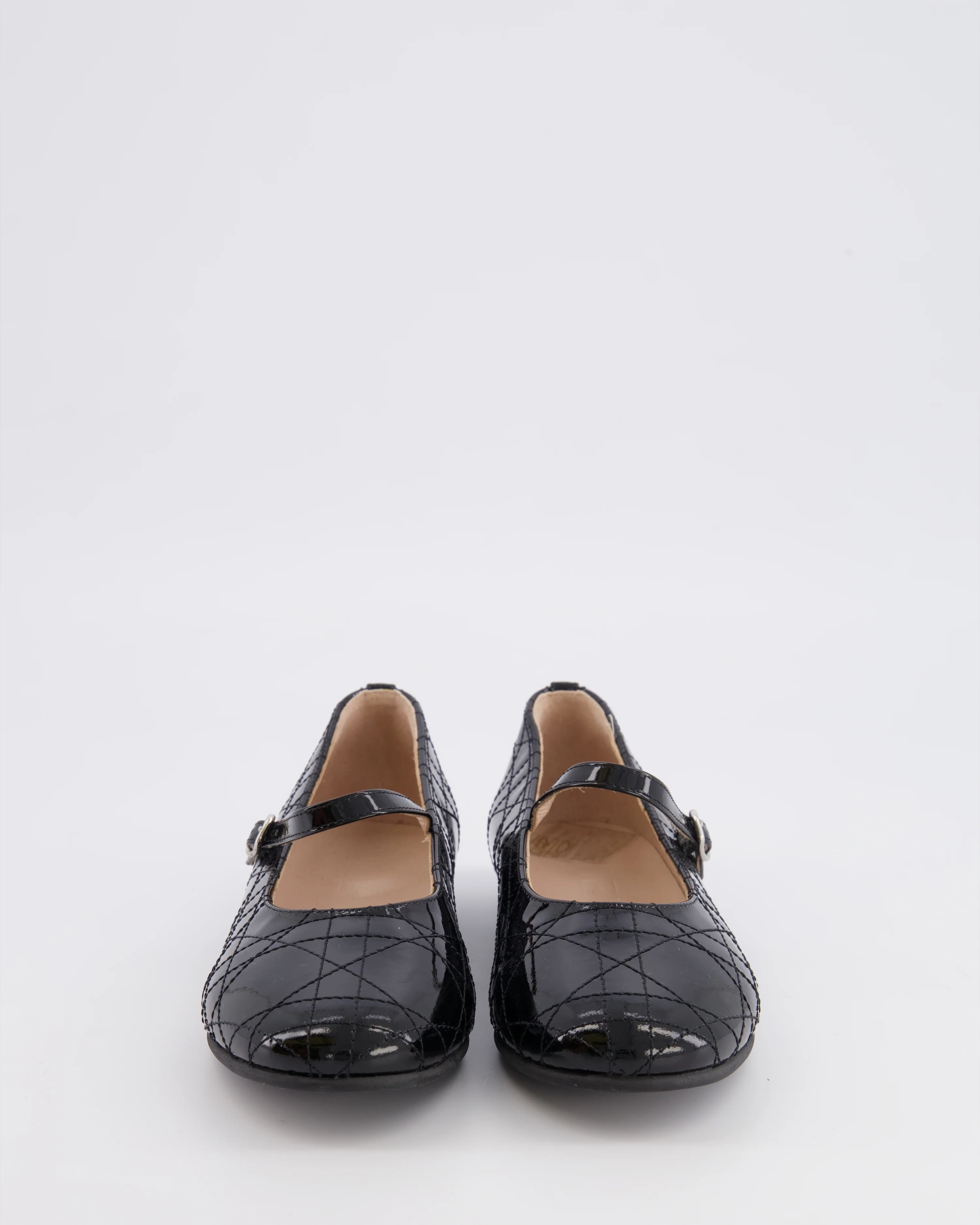 Christian Dior Kids Black Patent Ballet Flat Shoes Size 33 RRP £440 - Image 4