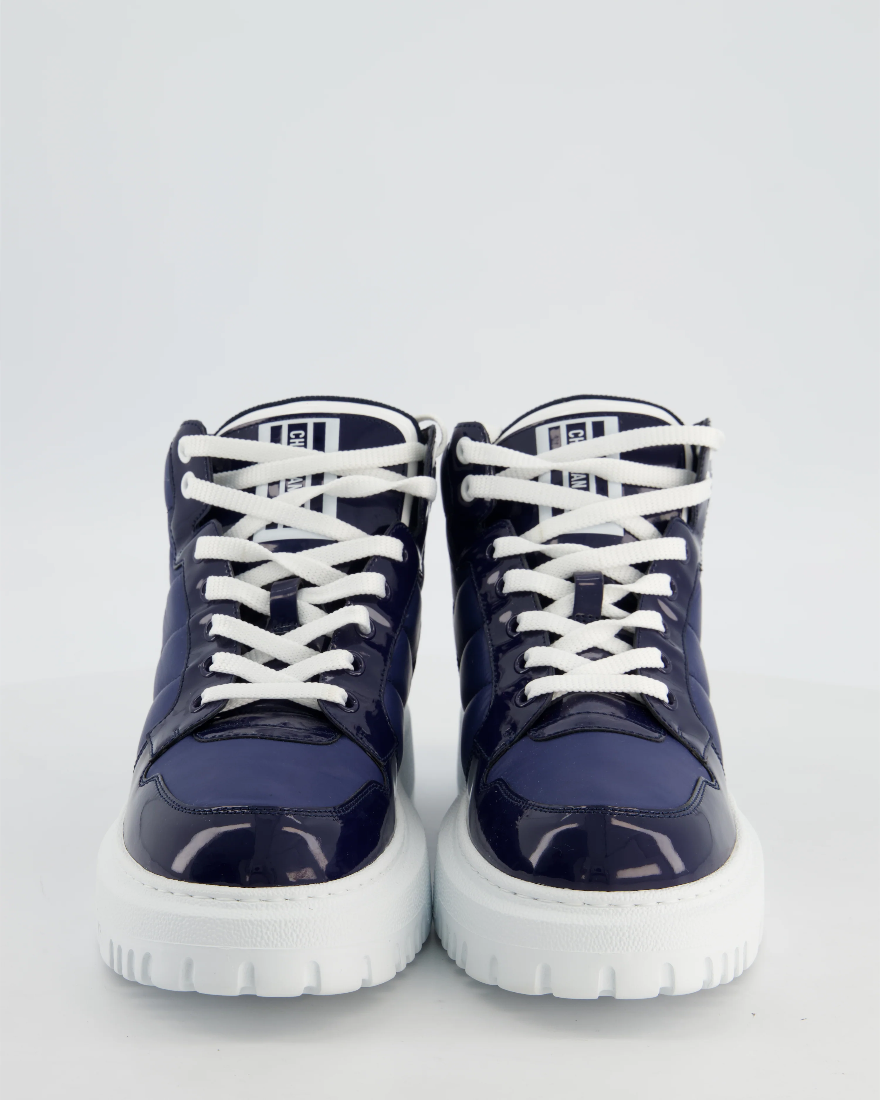 Christian Dior Navy D Player Quilted Trainers Size EU 38 - Image 3