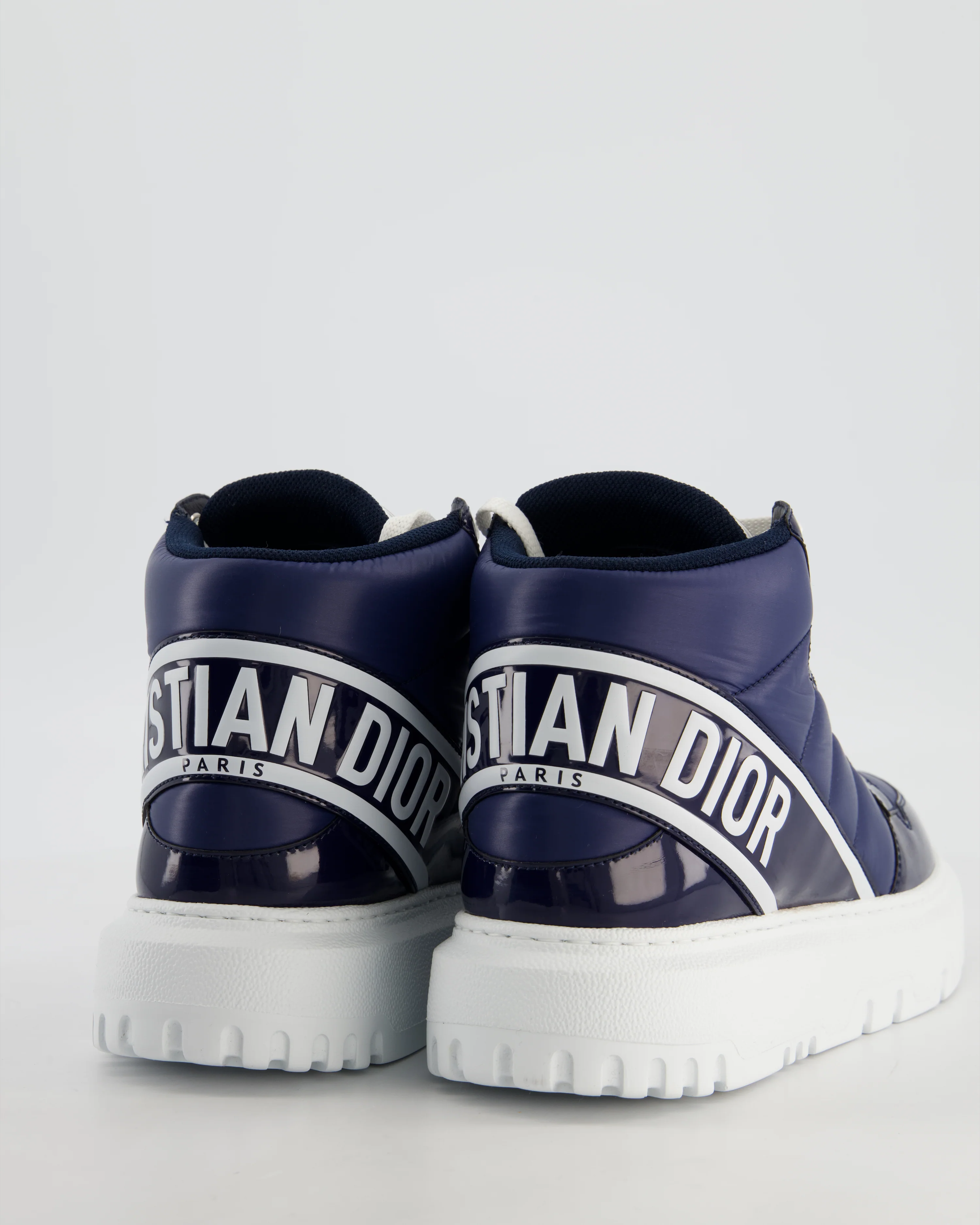 Christian Dior Navy D Player Quilted Trainers Size EU 38 - Image 4