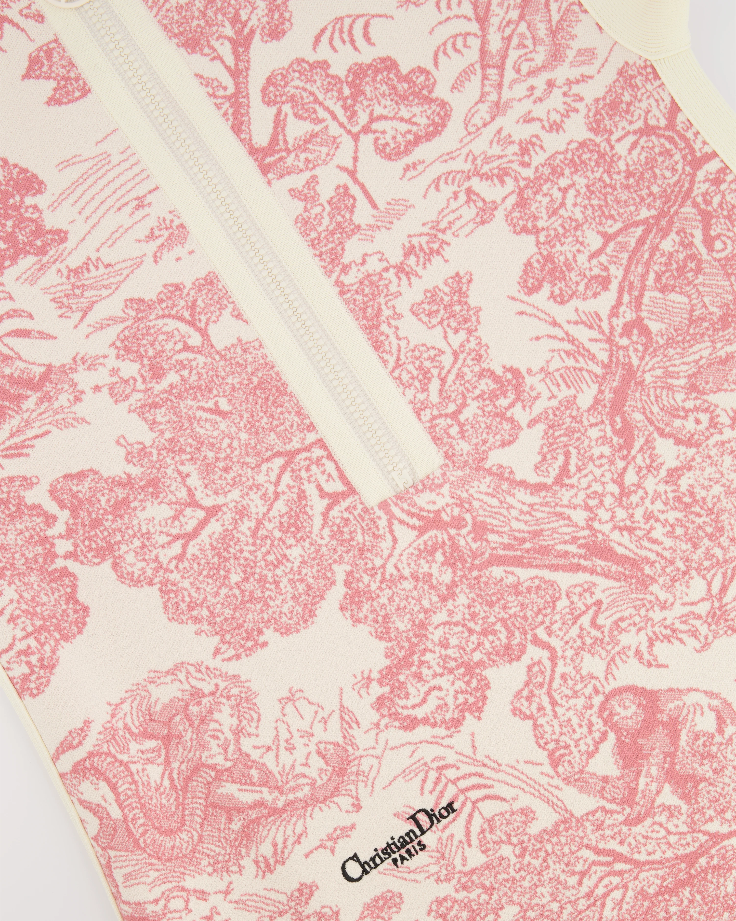 Christian Dior Pink and White Dioriviera Toile de Jouy Mini Dress Size FR 34 (UK 6) RRP £2,600 - Image 7