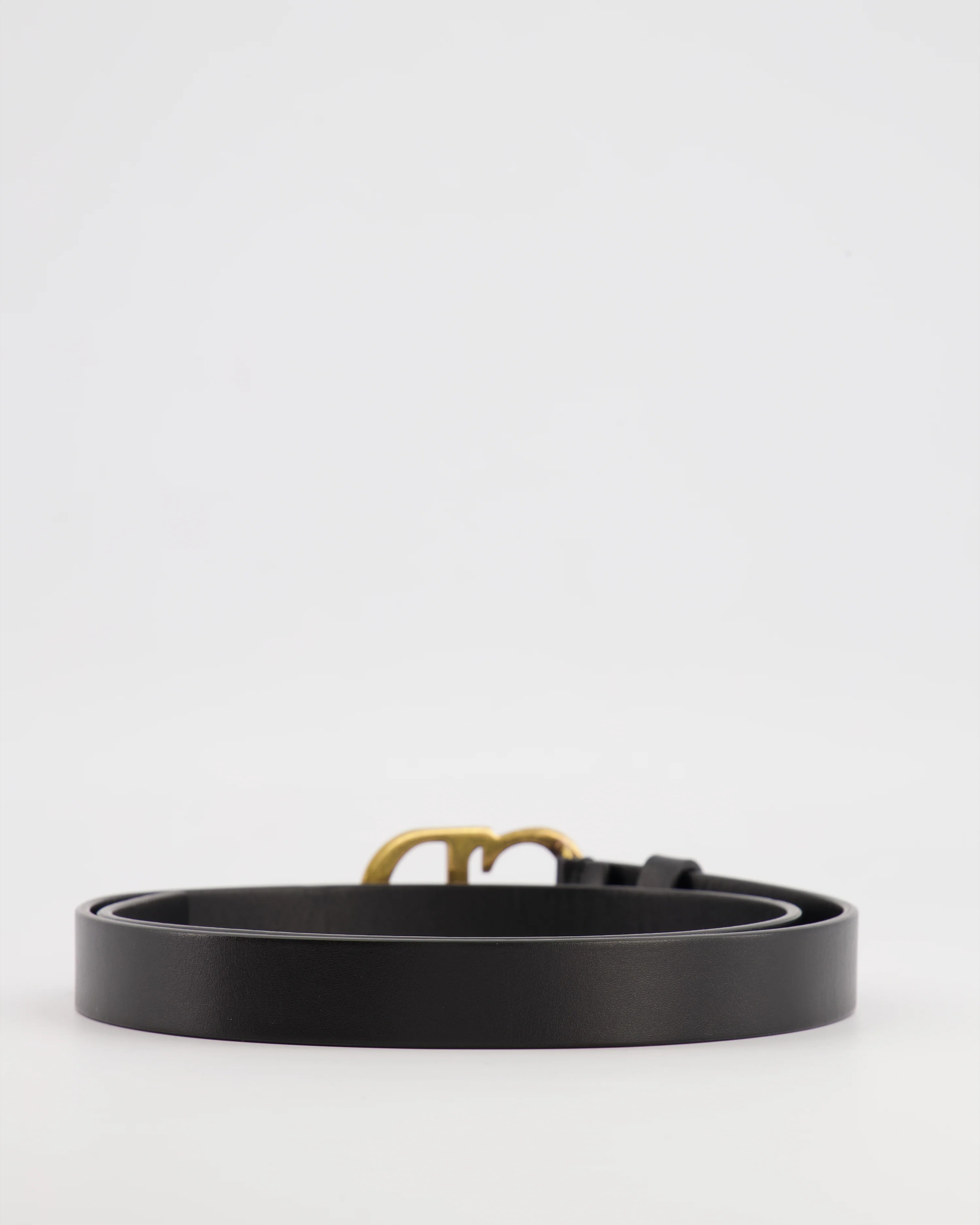 Christian Dior Saddle Belt in Black Calfskin Leather with Antique Gold CD Logo Buckle Size 75cm RRP £470 - Image 2
