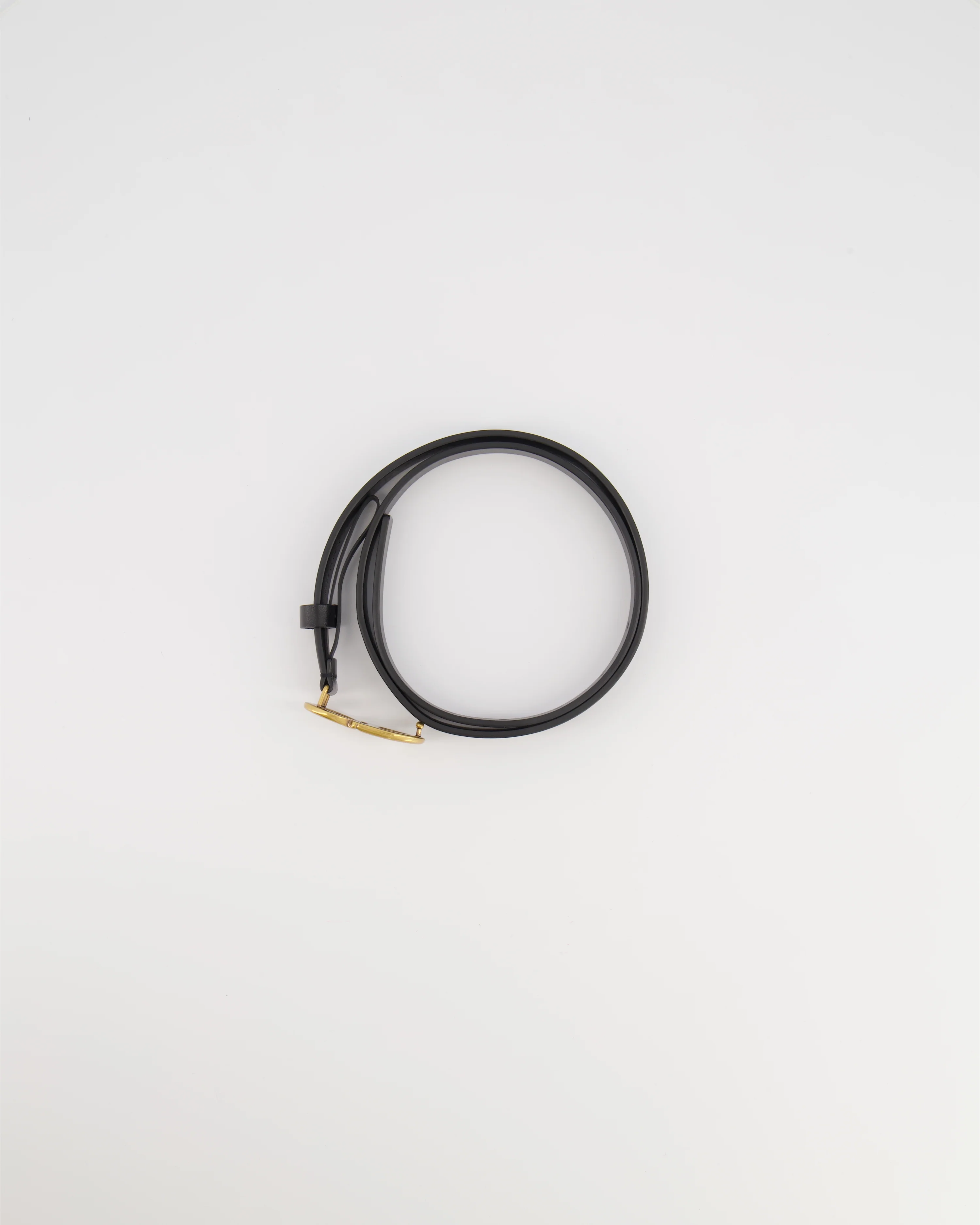 Christian Dior Saddle Belt in Black Calfskin Leather with Antique Gold CD Logo Buckle Size 75cm RRP £470 - Image 3