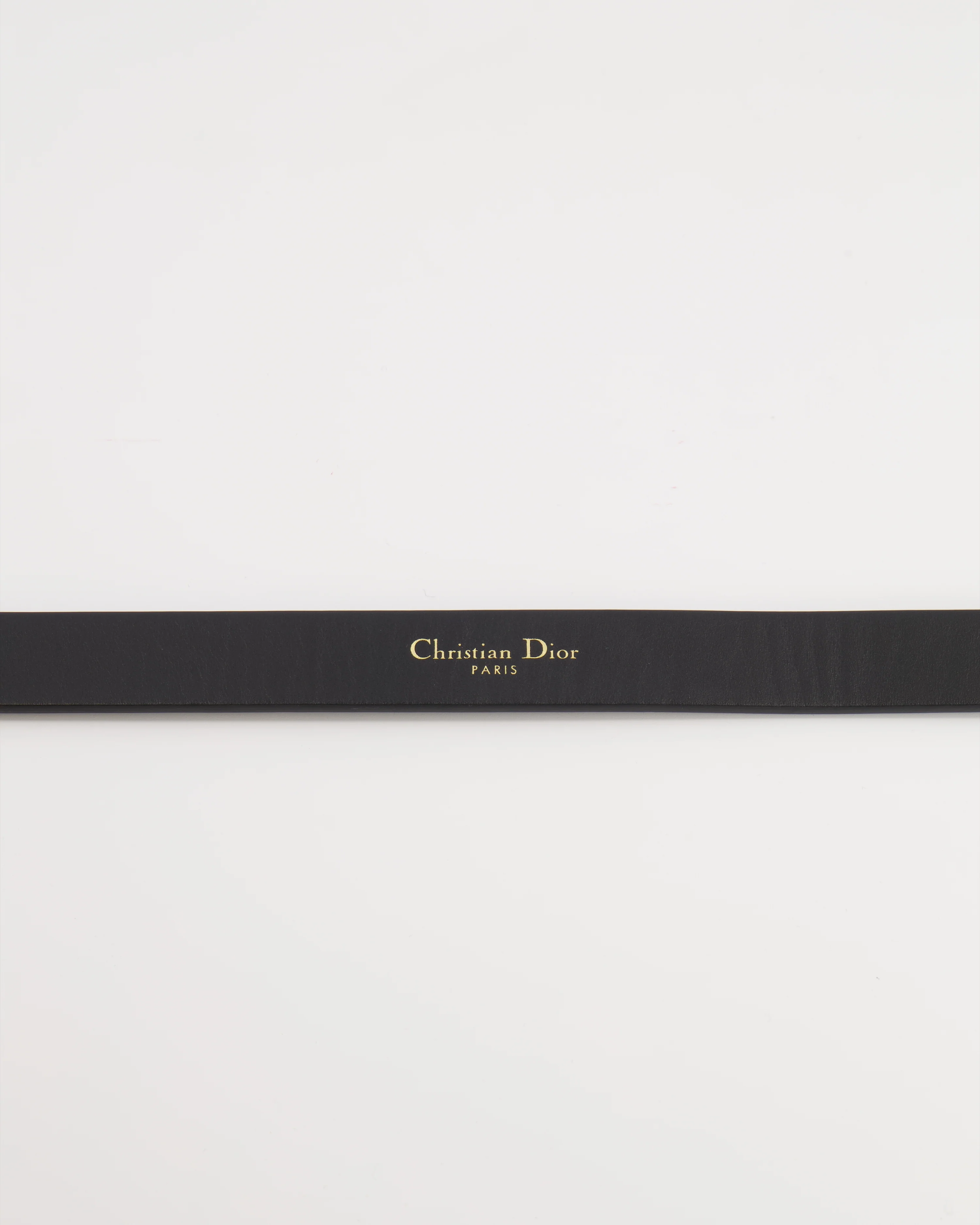 Christian Dior Saddle Belt in Black Calfskin Leather with Antique Gold CD Logo Buckle Size 75cm RRP £470 - Image 6