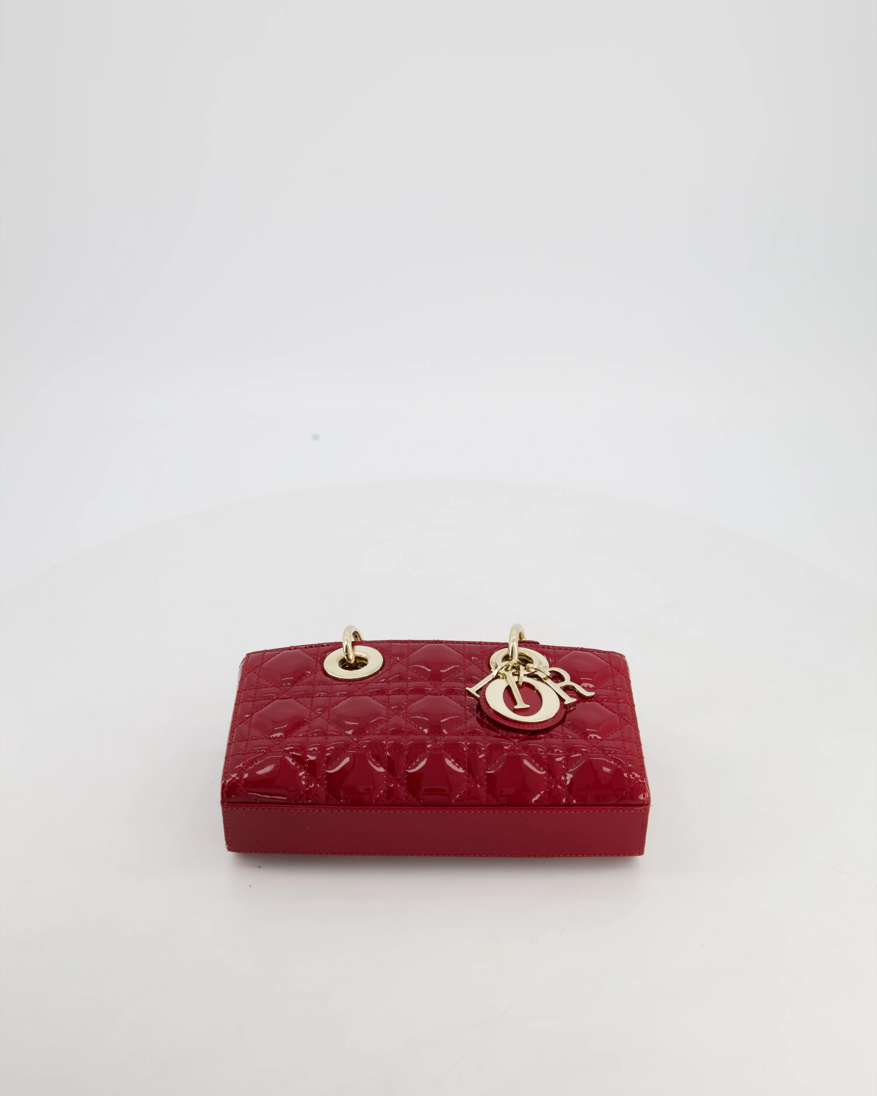 Christian Dior Small D-Joy in Cherry Patent Leather with Gold Hardware - Image 17