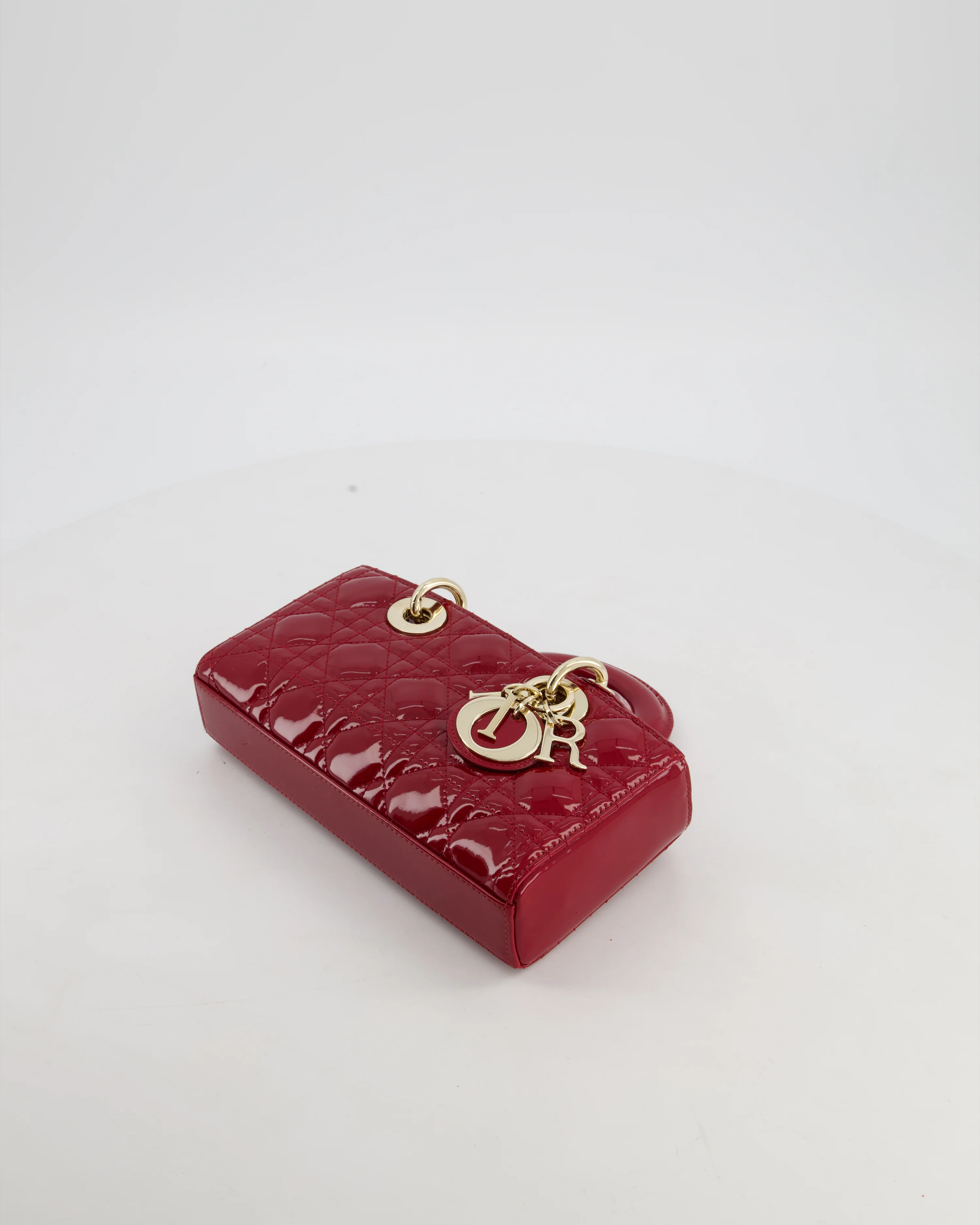 Christian Dior Small D-Joy in Cherry Patent Leather with Gold Hardware - Image 18