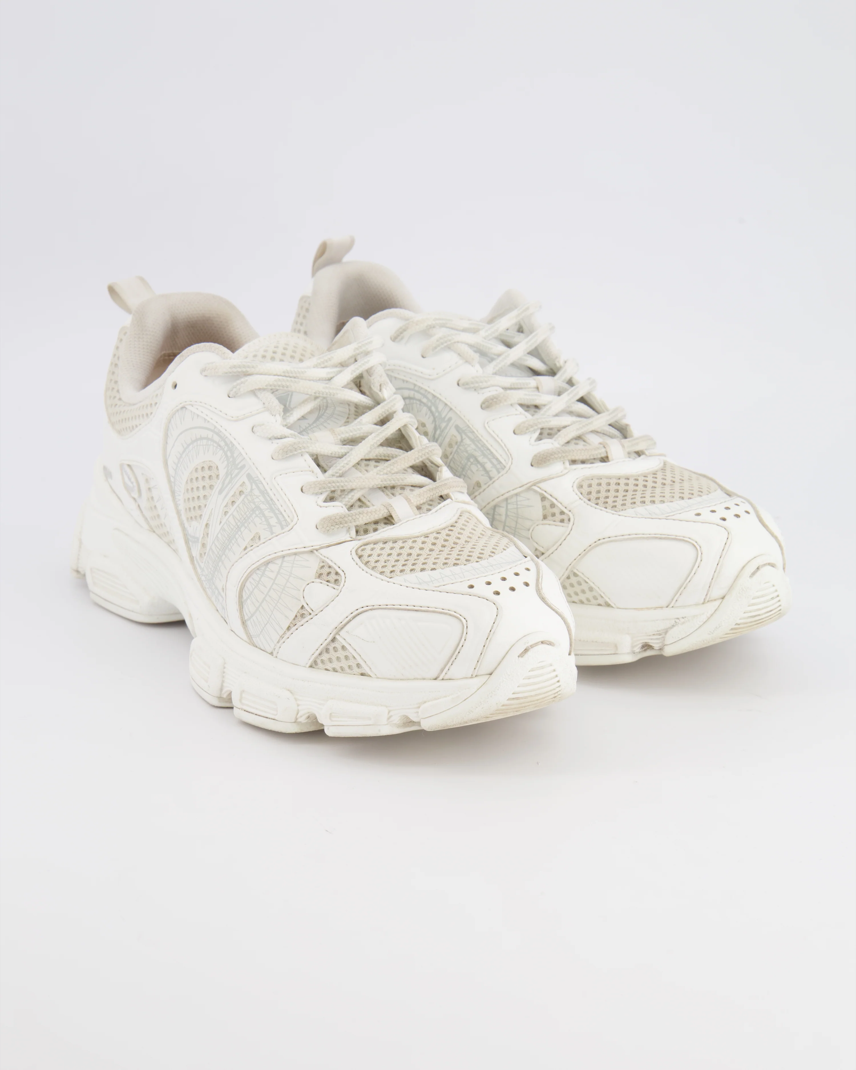 Christian Dior White Mesh and Leather-Effect Panels Chrono Sneakers Size EU 39 RRP £890 - Image 2