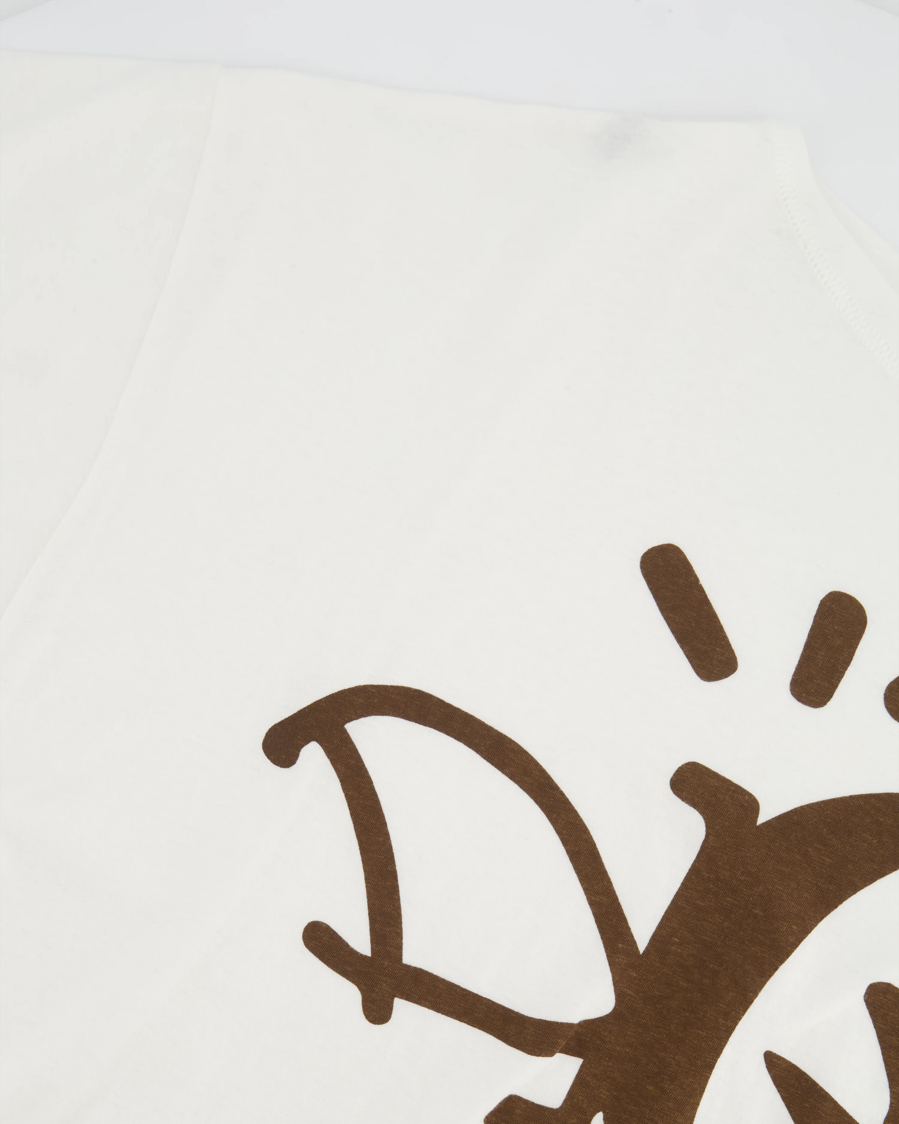 Christian Dior x Cactus Jack Menswear White T-Shirt with Brown Dior Logo Size XXL (UK 44) - Image 3
