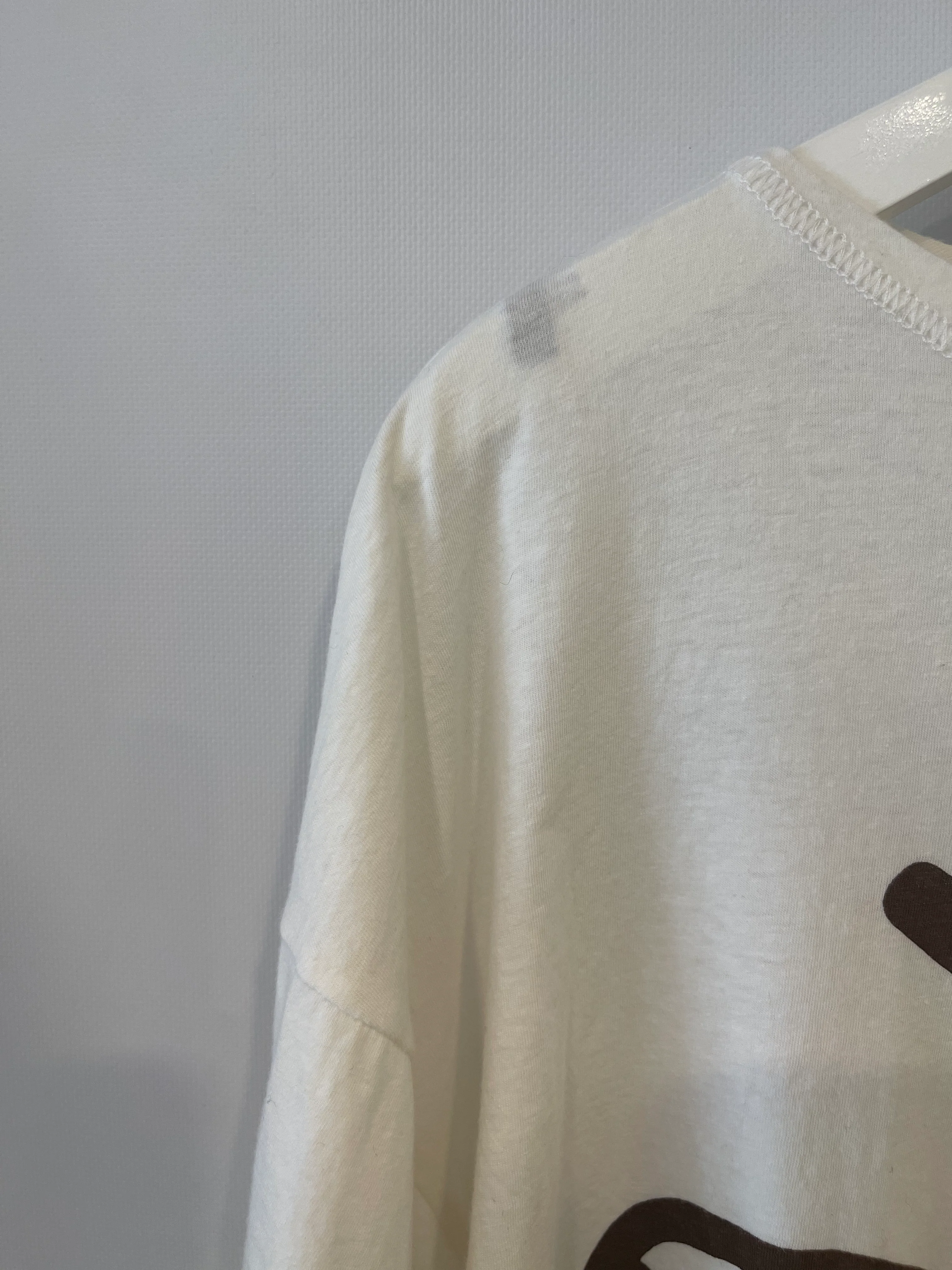 Christian Dior x Cactus Jack Menswear White T-Shirt with Brown Dior Logo Size XXL (UK 44) - Image 5