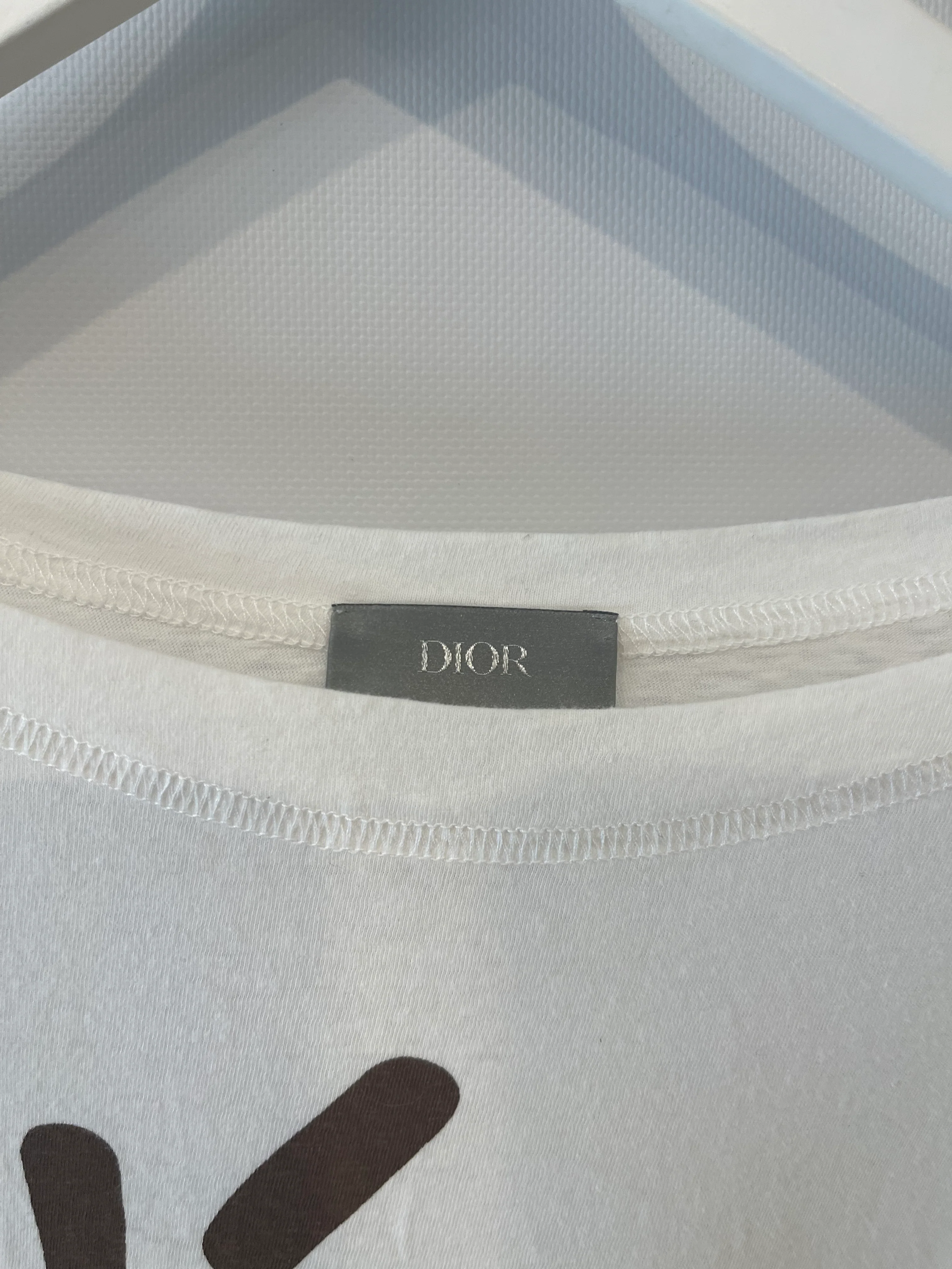 Christian Dior x Cactus Jack Menswear White T-Shirt with Brown Dior Logo Size XXL (UK 44) - Image 7