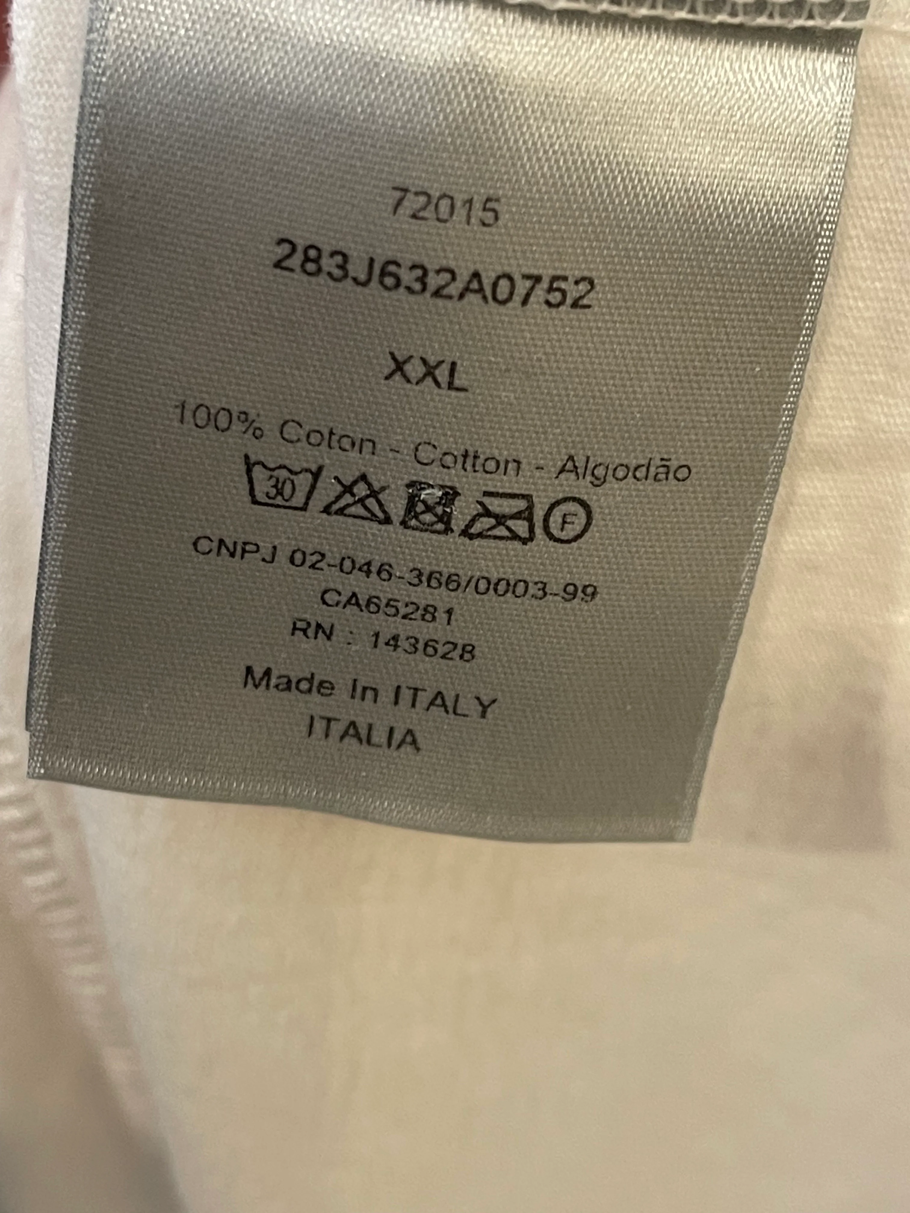 Christian Dior x Cactus Jack Menswear White T-Shirt with Brown Dior Logo Size XXL (UK 44) - Image 8