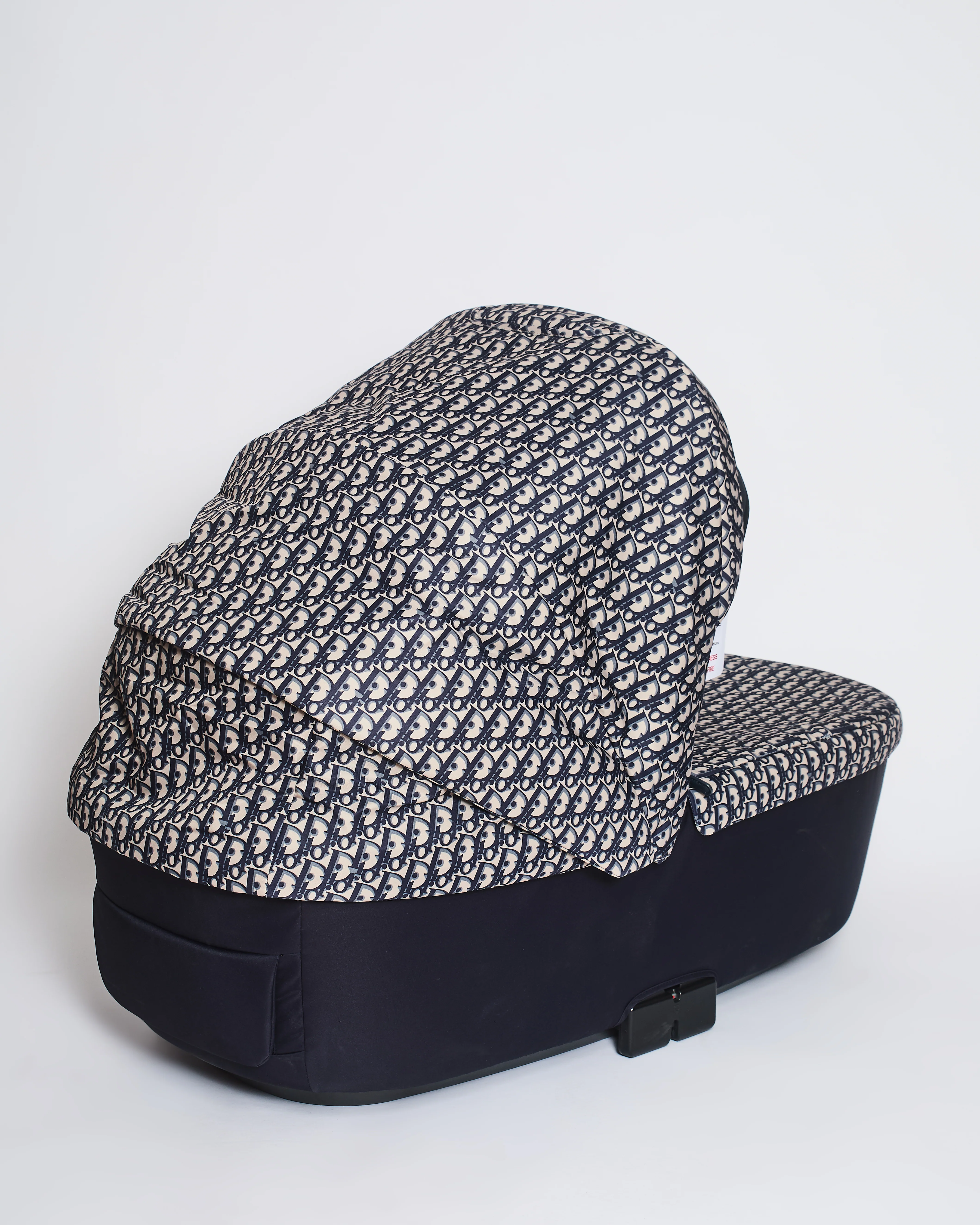Christian Dior x Inglesina Bassinet and Stroller Combo in Blue and Beige Oblique Print Technical Fabric - Image 14