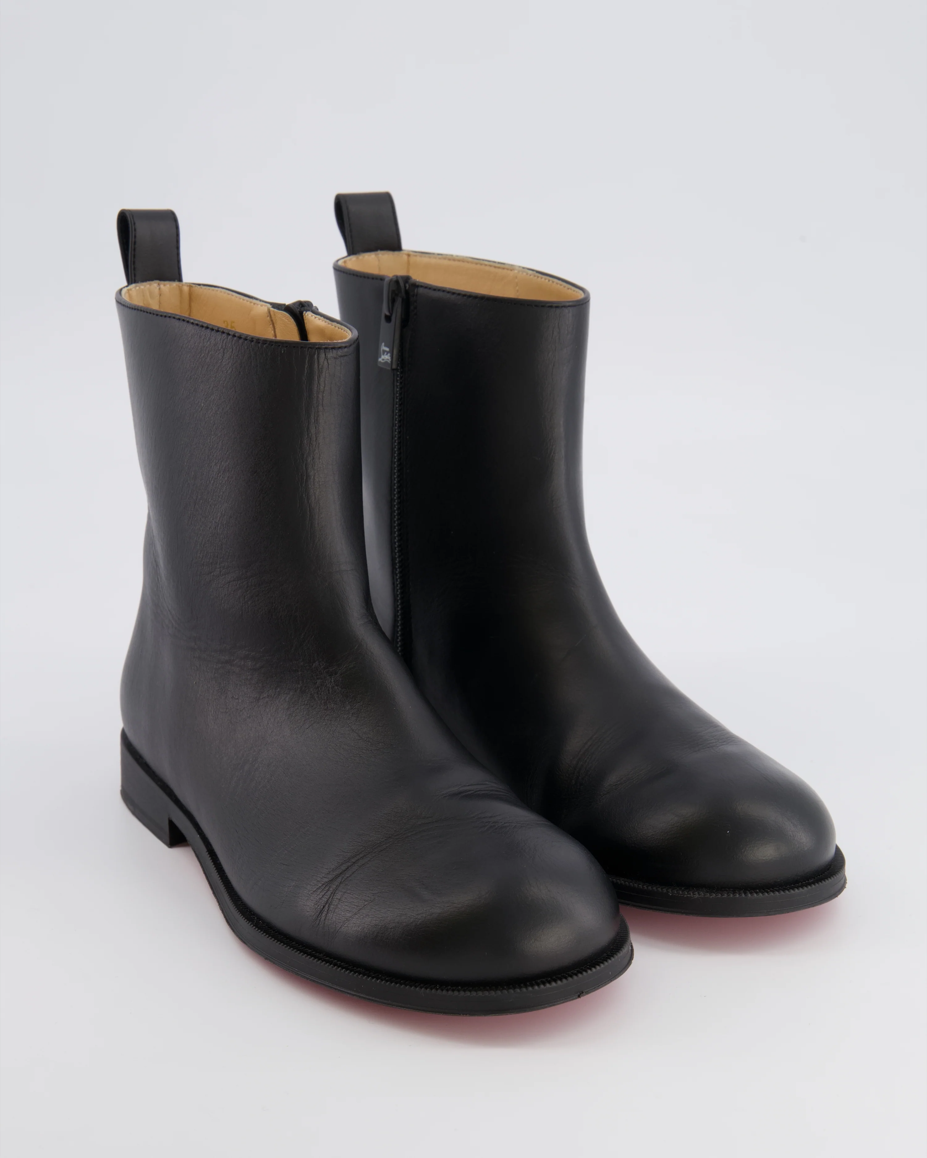 Christian Louboutin Kids Black Leather Bootynou Ankle Boots Size 35 RRP £485 - Image 3