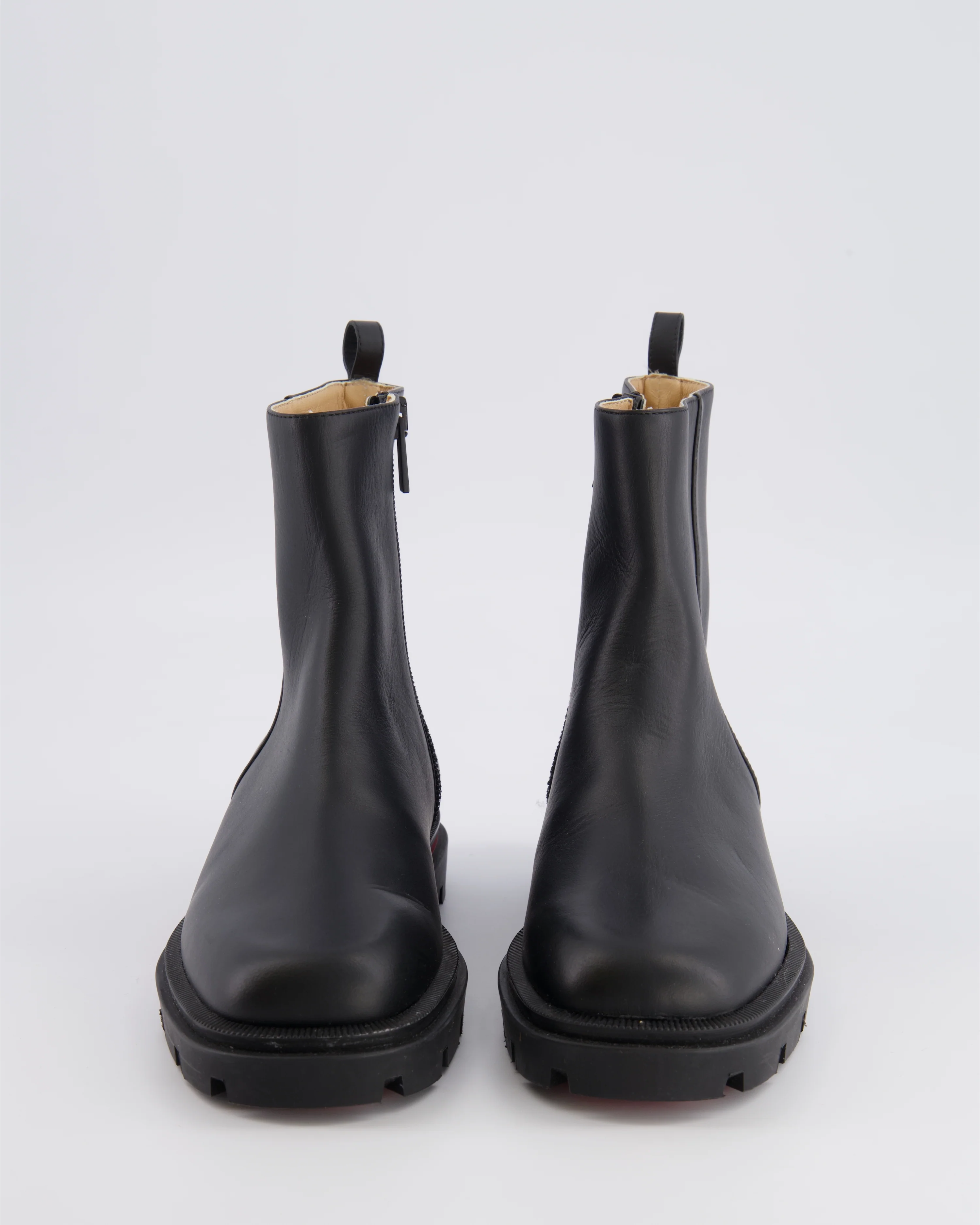 Christian Louboutin Kids Black Leather Minibootamoi Ankle Boots Size 33 RRP £485 - Image 4