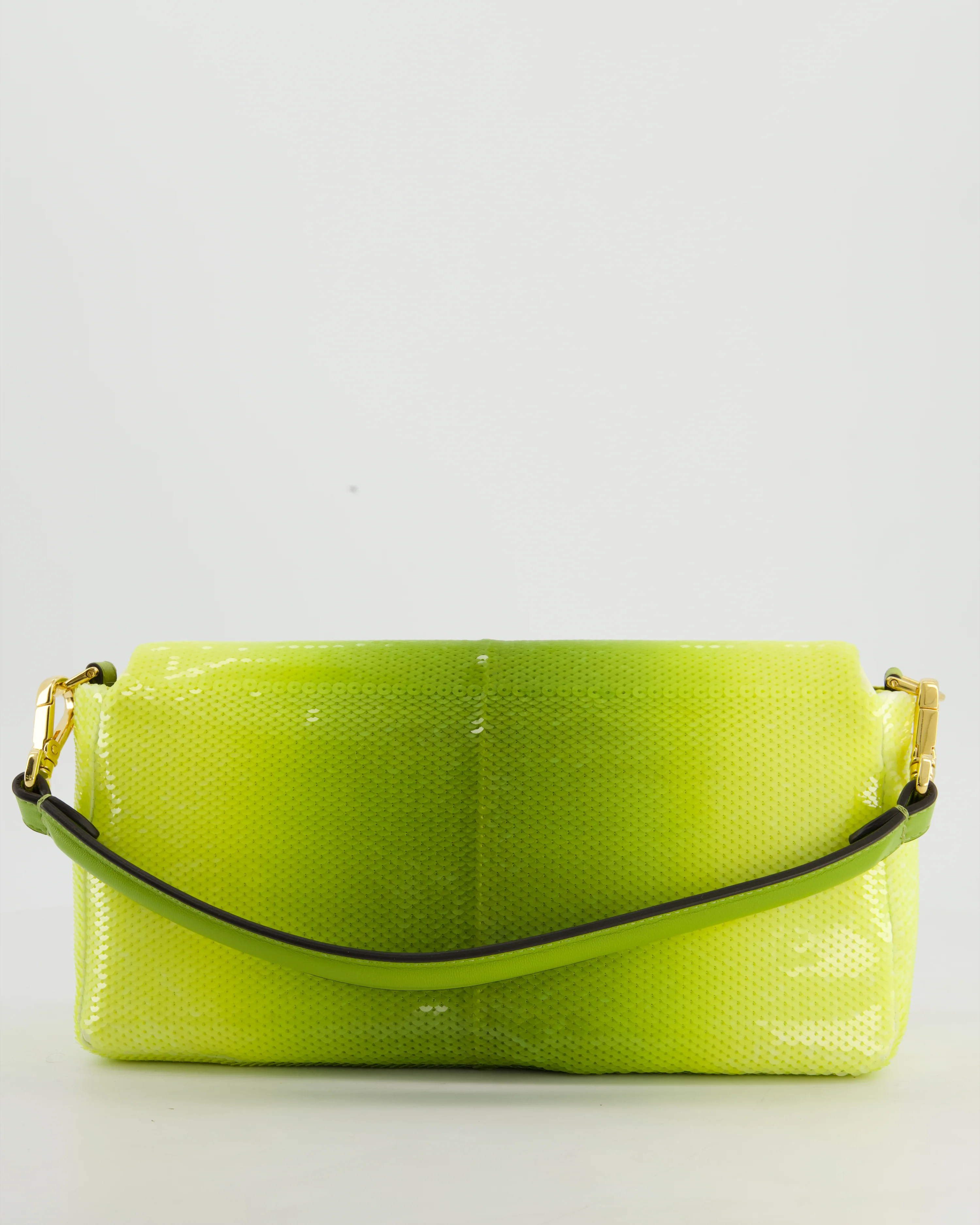 *COLLECTOR'S PIECE* Fendi x Sarah Jessica Parker Baguette Bag in Green Degrade Sequins with Interchangeable Hardware - Image 9