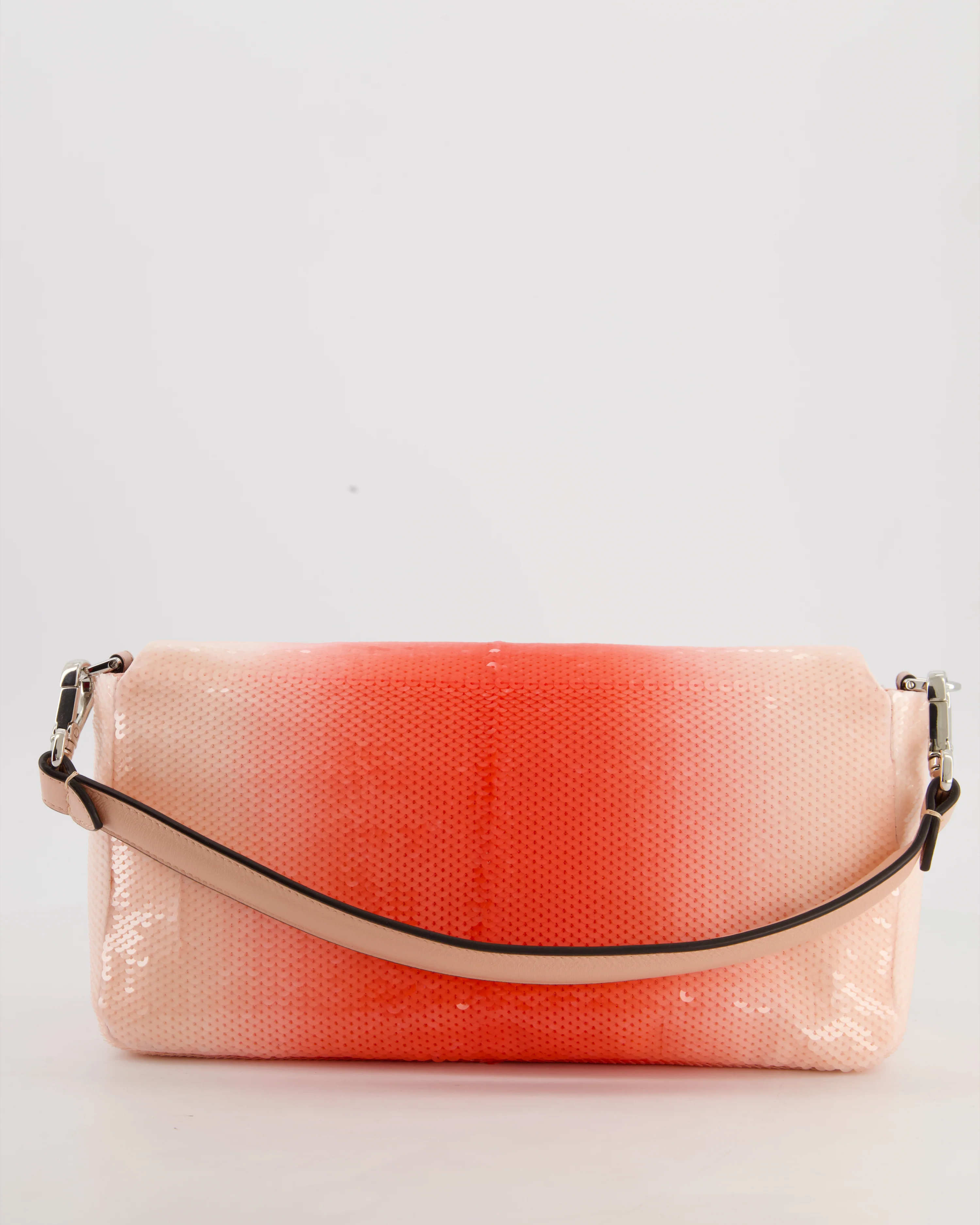 *COLLECTOR'S PIECE* Fendi x Sarah Jessica Parker Baguette Bag in Red & Pink Degrade Sequins with Interchangeable Hardware - Image 10