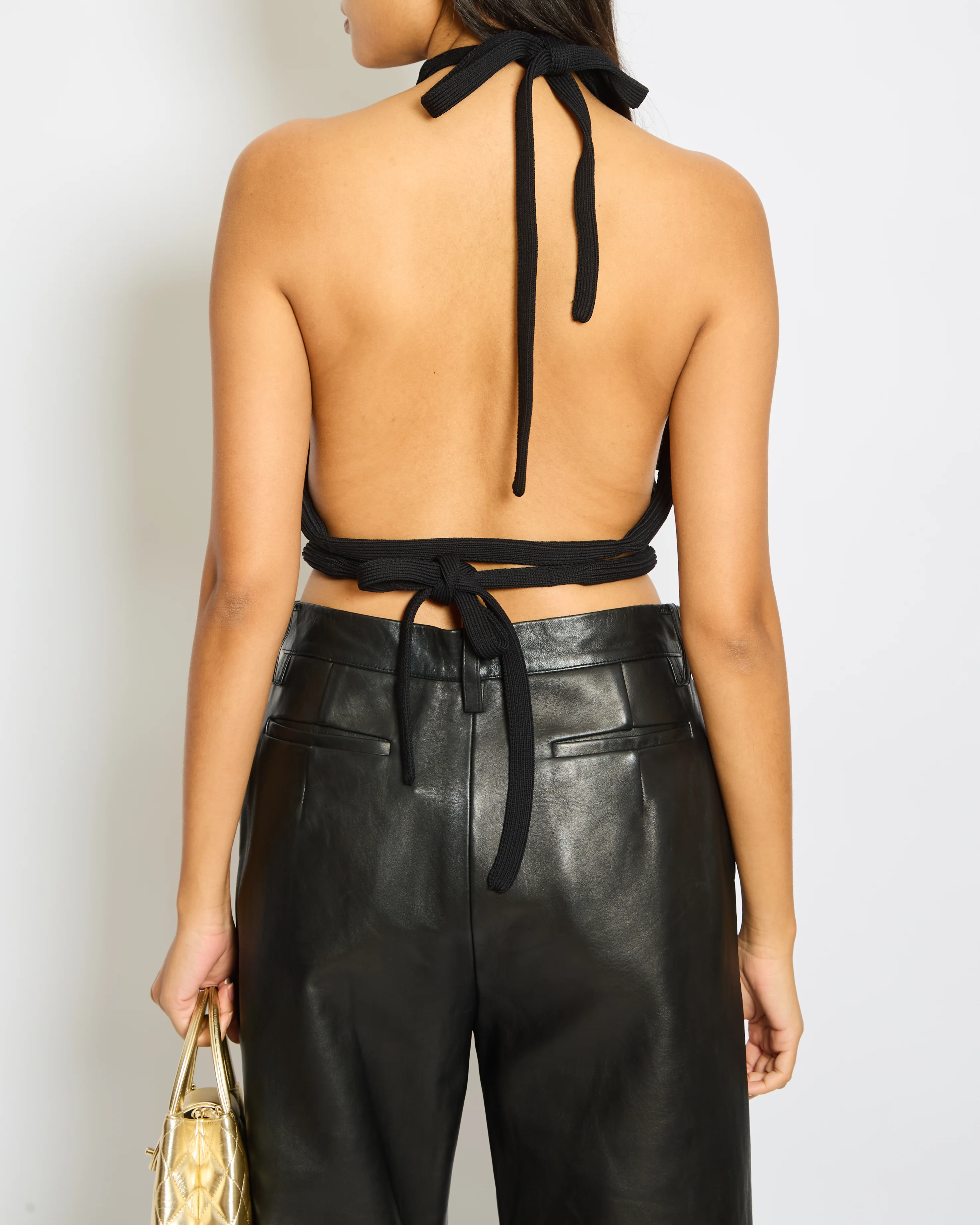 Cult Gaia Black Knit Top Size S (UK 6) - Image 4