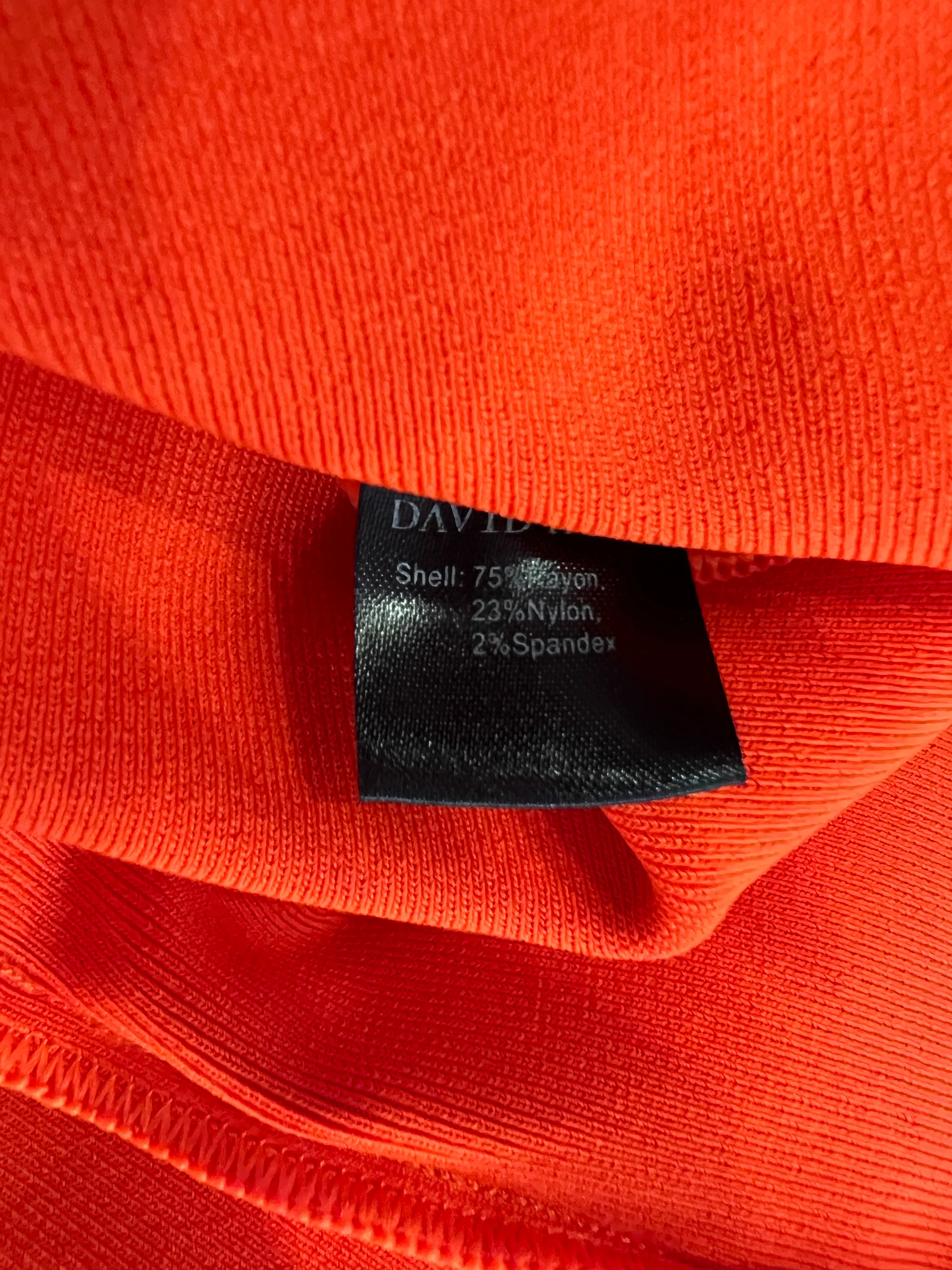 David Koma Orange and White Mini Polo Dress Size M (UK 10) RRP £590 - Image 6