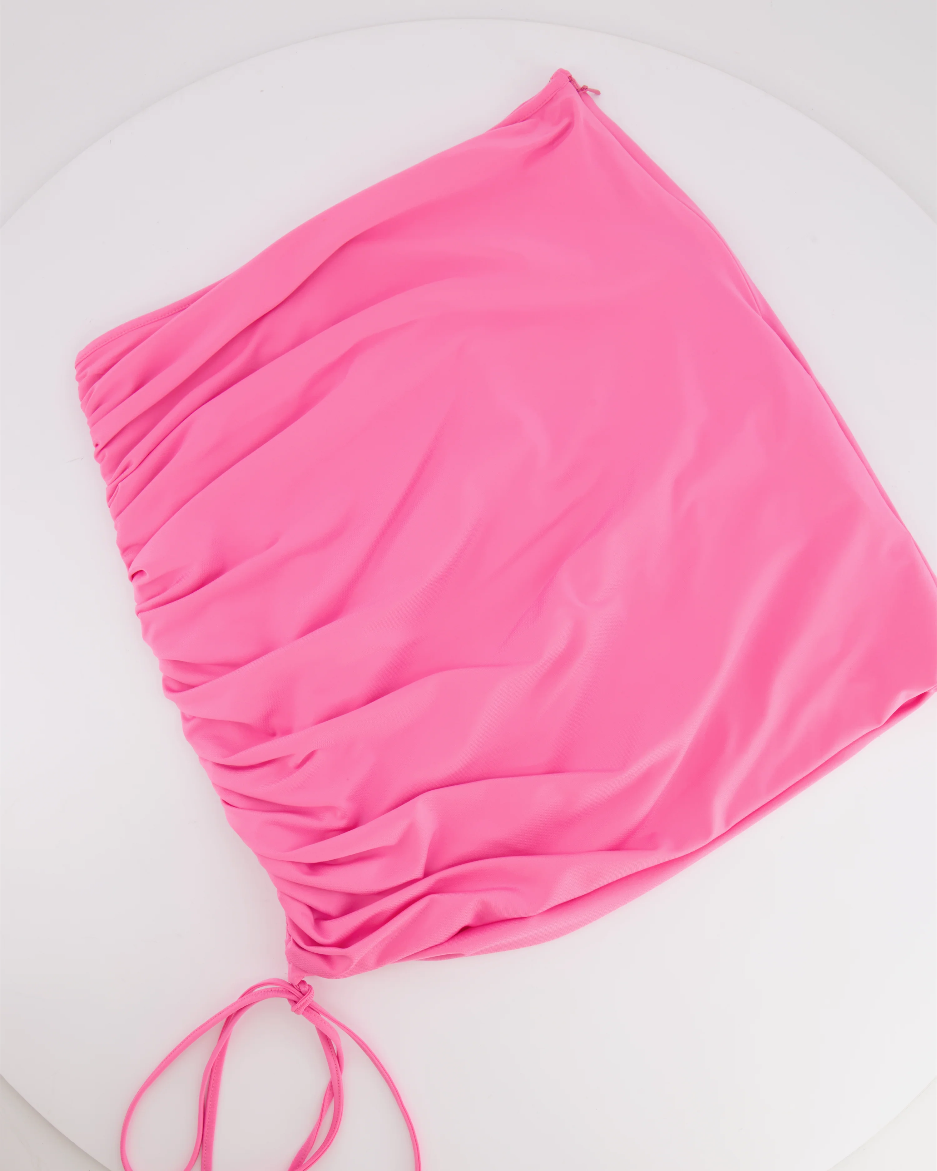 David Koma Pink Sleeveless Top and Mini Ruched Skirt Set Size UK 10 RRP £1,200 - Image 10