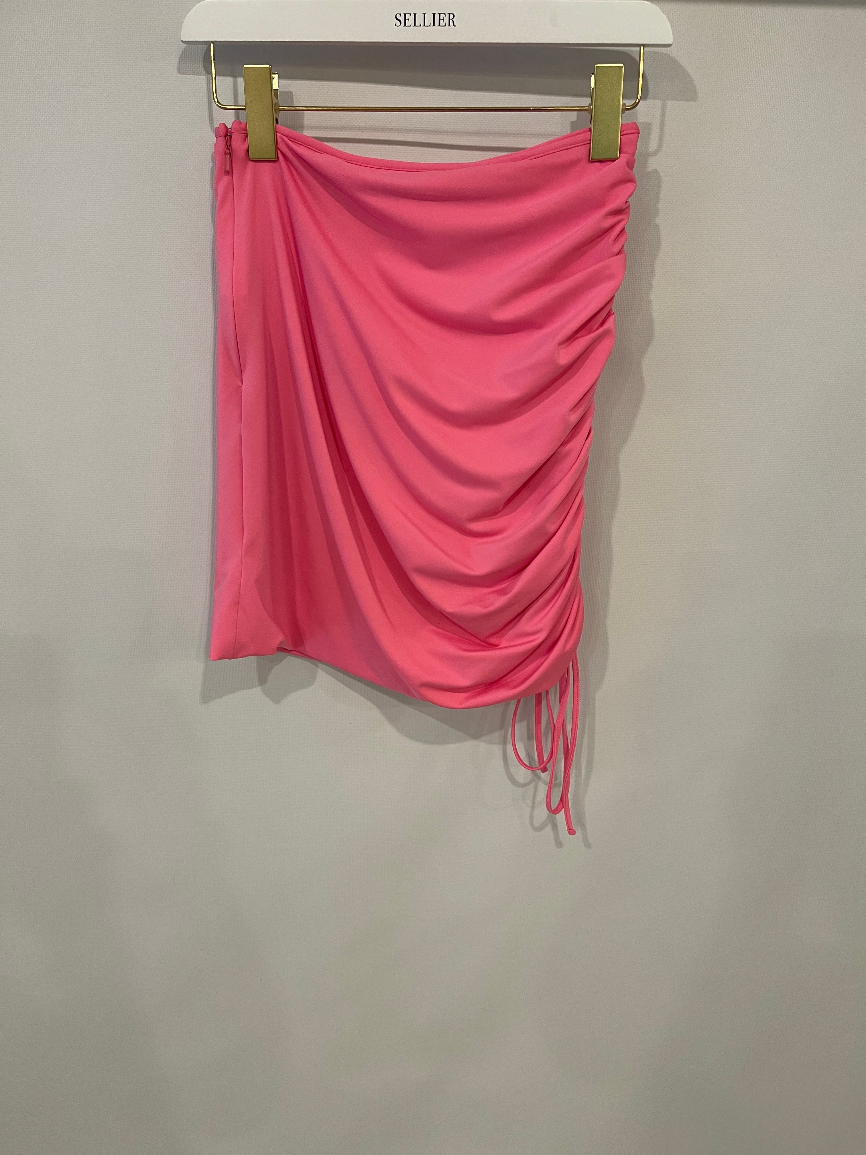 David Koma Pink Sleeveless Top and Mini Ruched Skirt Set Size UK 10 RRP £1,200 - Image 19