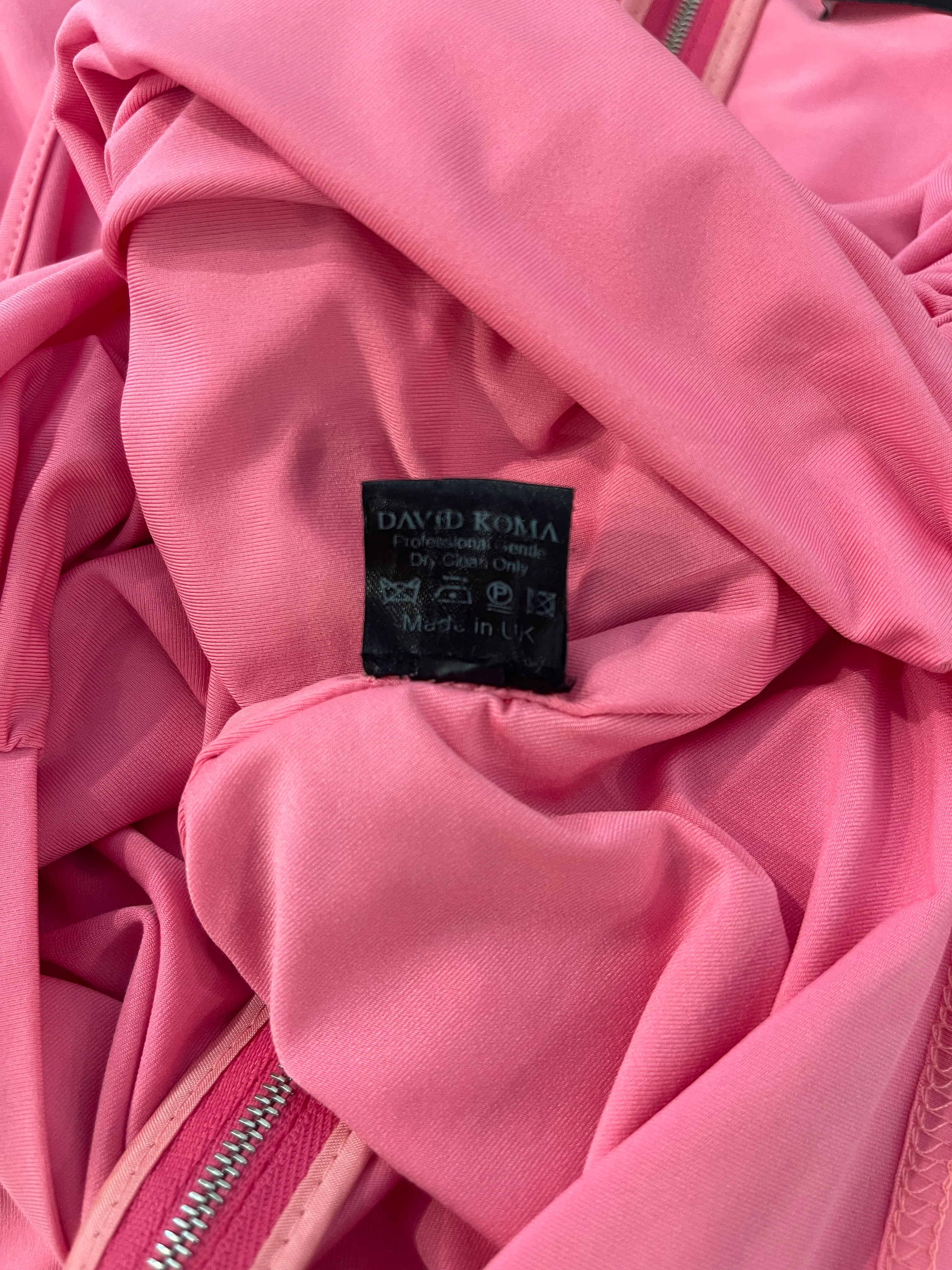 David Koma Pink Sleeveless Top and Mini Ruched Skirt Set Size UK 10 RRP £1,200 - Image 24