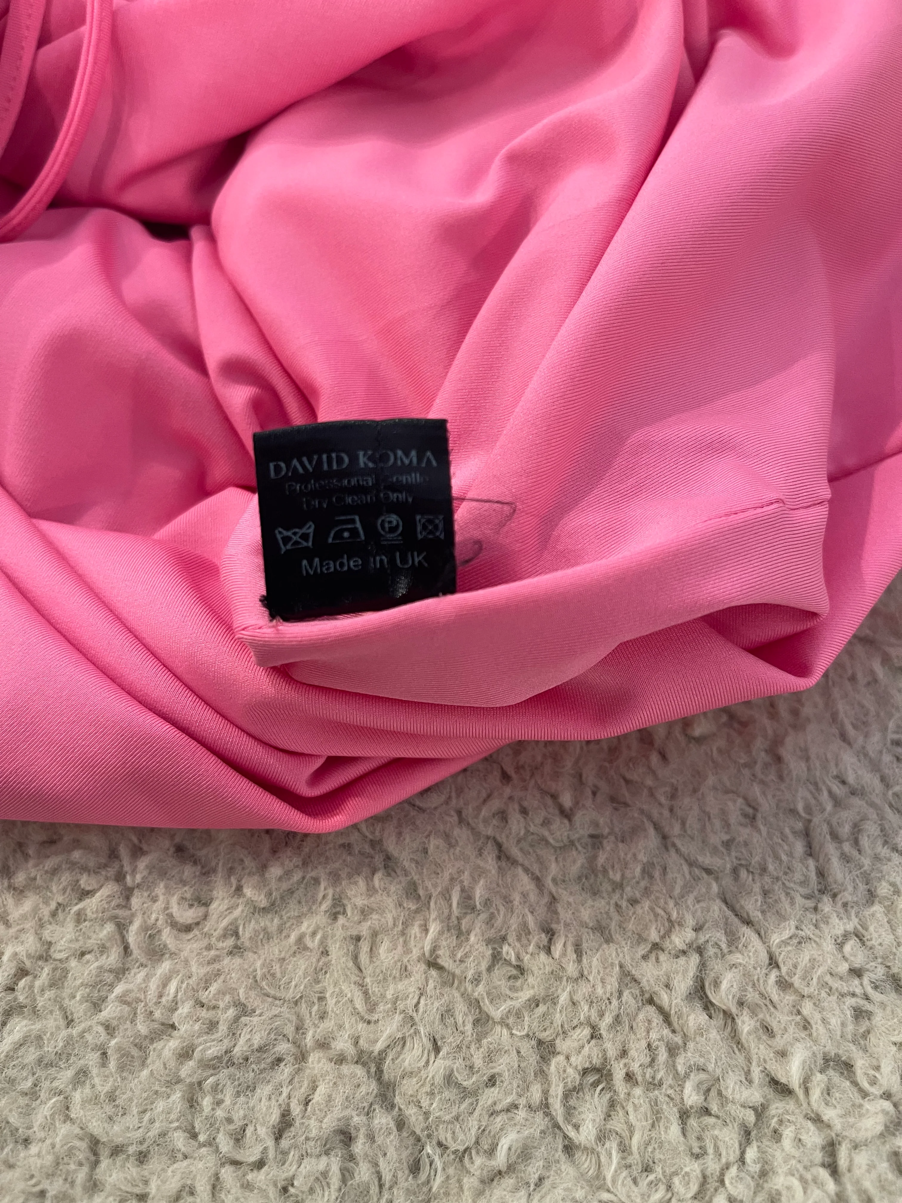 David Koma Pink Sleeveless Top and Mini Ruched Skirt Set Size UK 10 RRP £1,200 - Image 26
