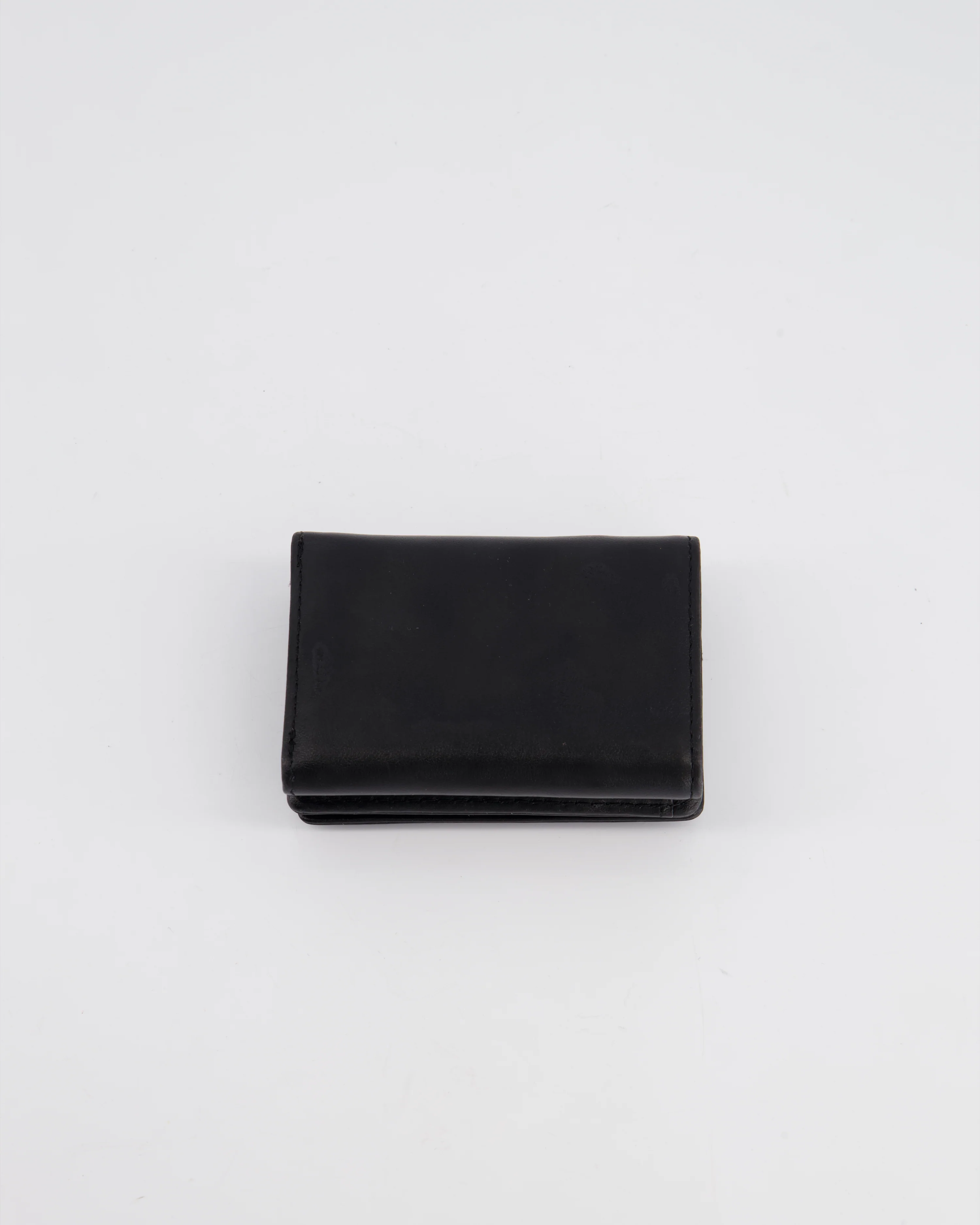 Diesel Black 1DR Leather Coin Purse with Silver Hardware - Image 5