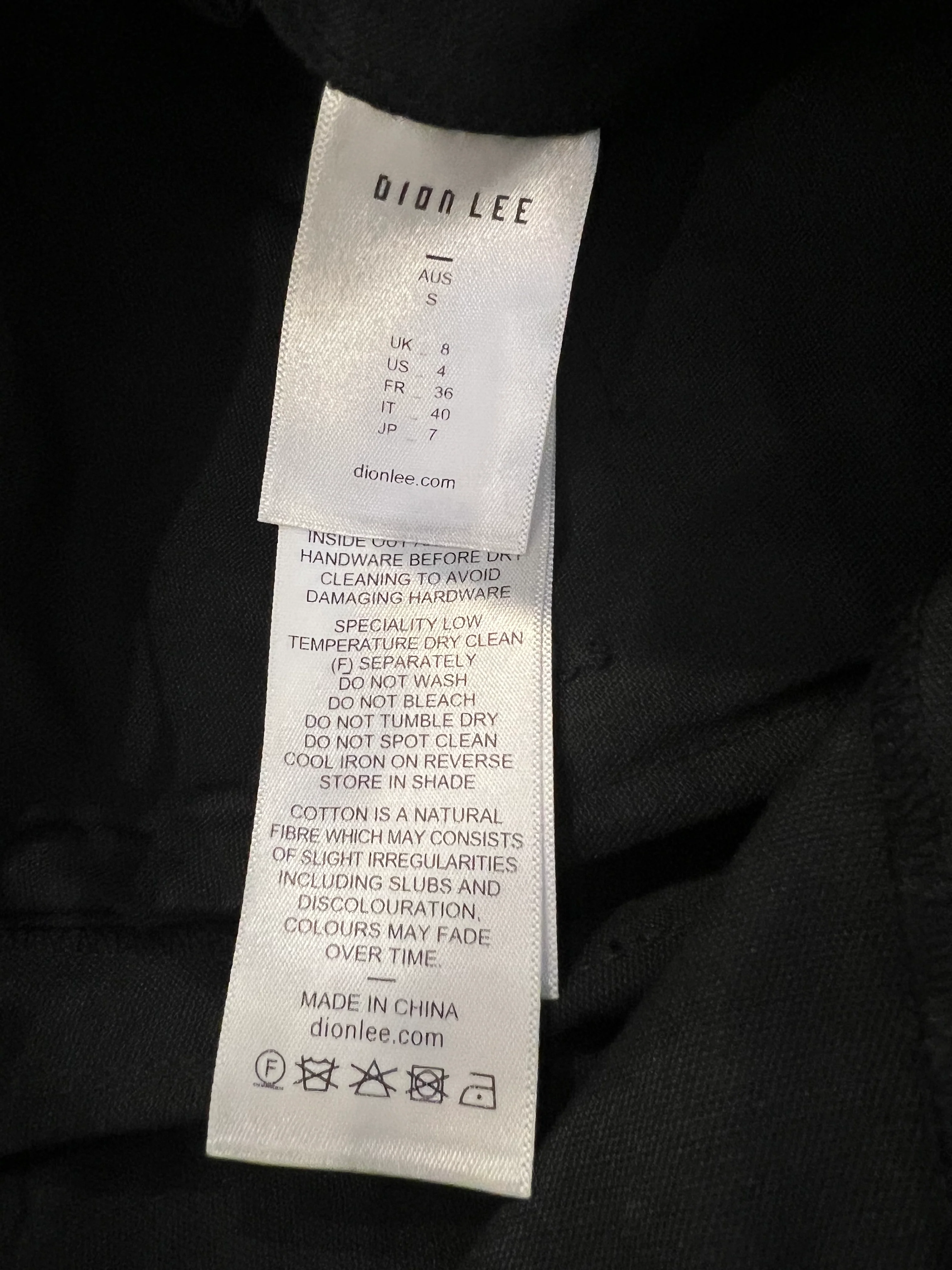 Dion Lee Black Cargo Trousers with Buckle Details Size S (UK 8) RRP £490 - Image 5