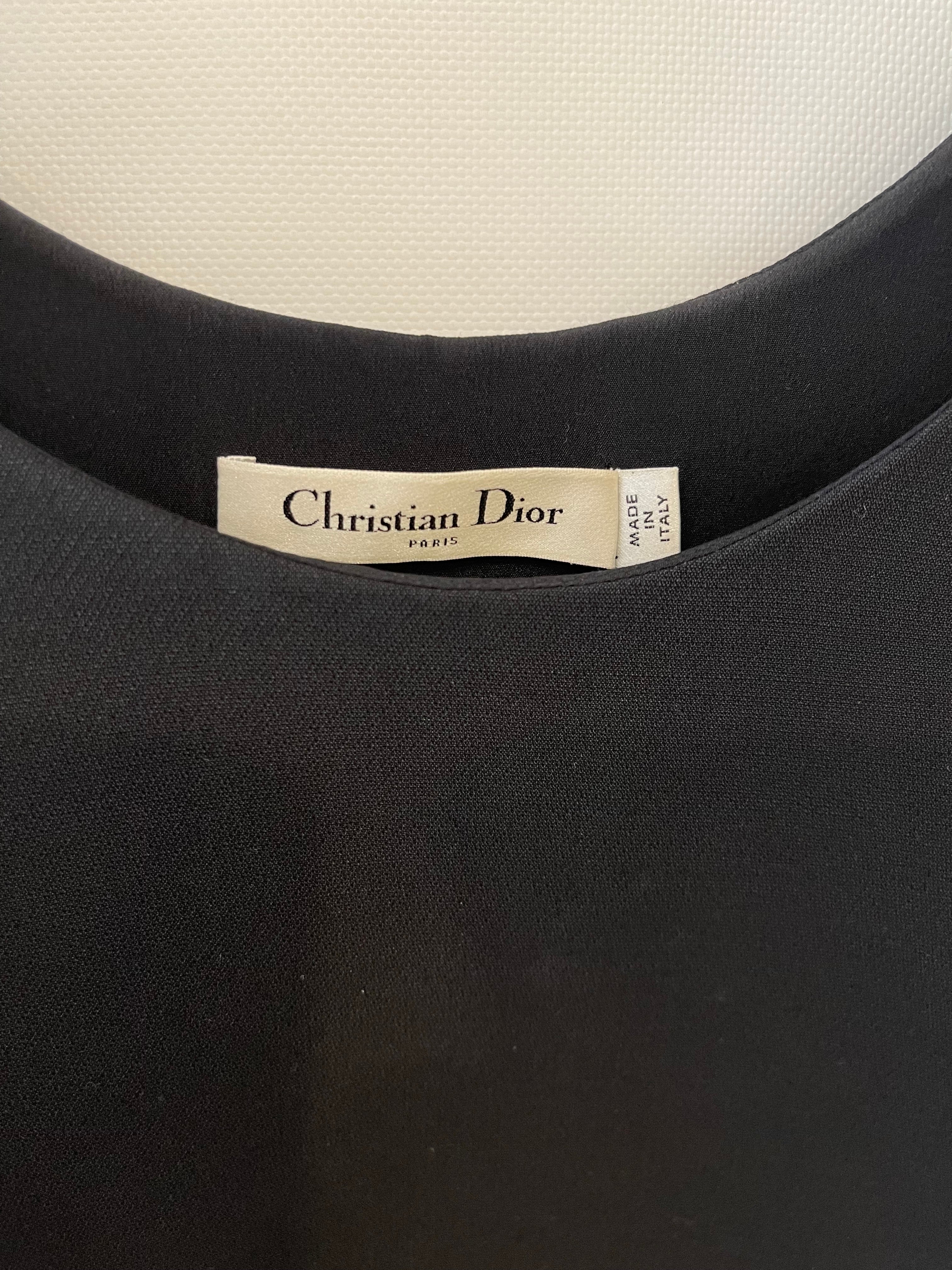Dior Black Sleeveless Wool and Silk Mini Dress Size FR 40 (UK 12) RRP £2,000 - Image 10