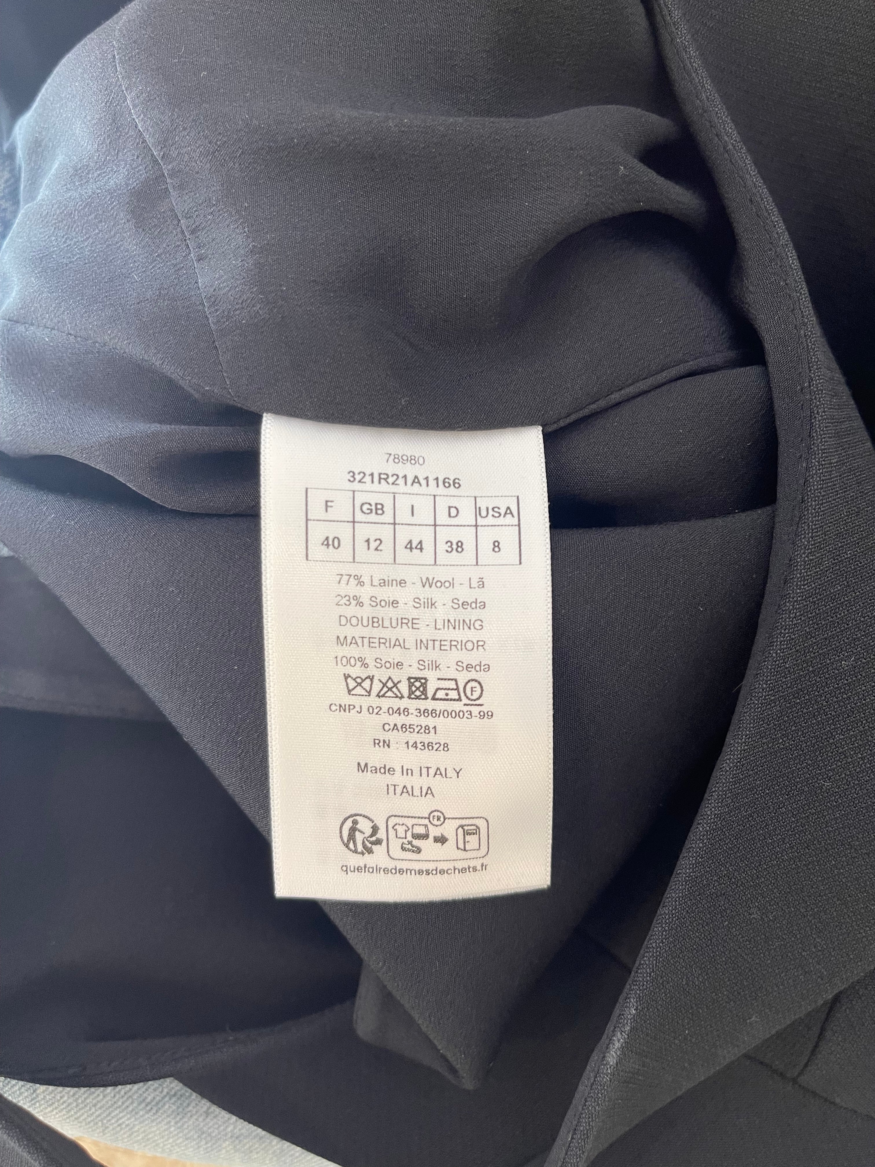 Dior Black Sleeveless Wool and Silk Mini Dress Size FR 40 (UK 12) RRP £2,000 - Image 12