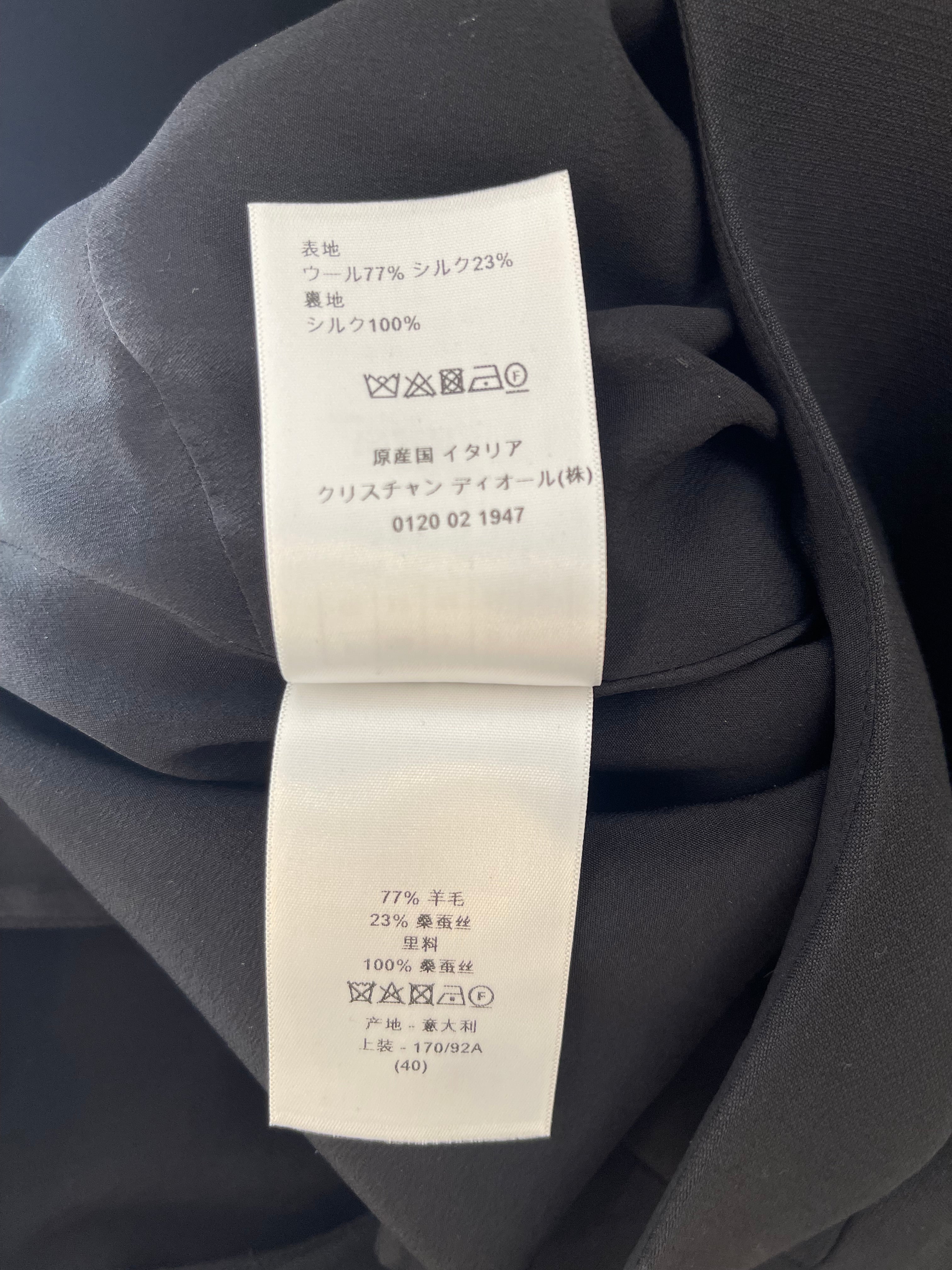 Dior Black Sleeveless Wool and Silk Mini Dress Size FR 40 (UK 12) RRP £2,000 - Image 13