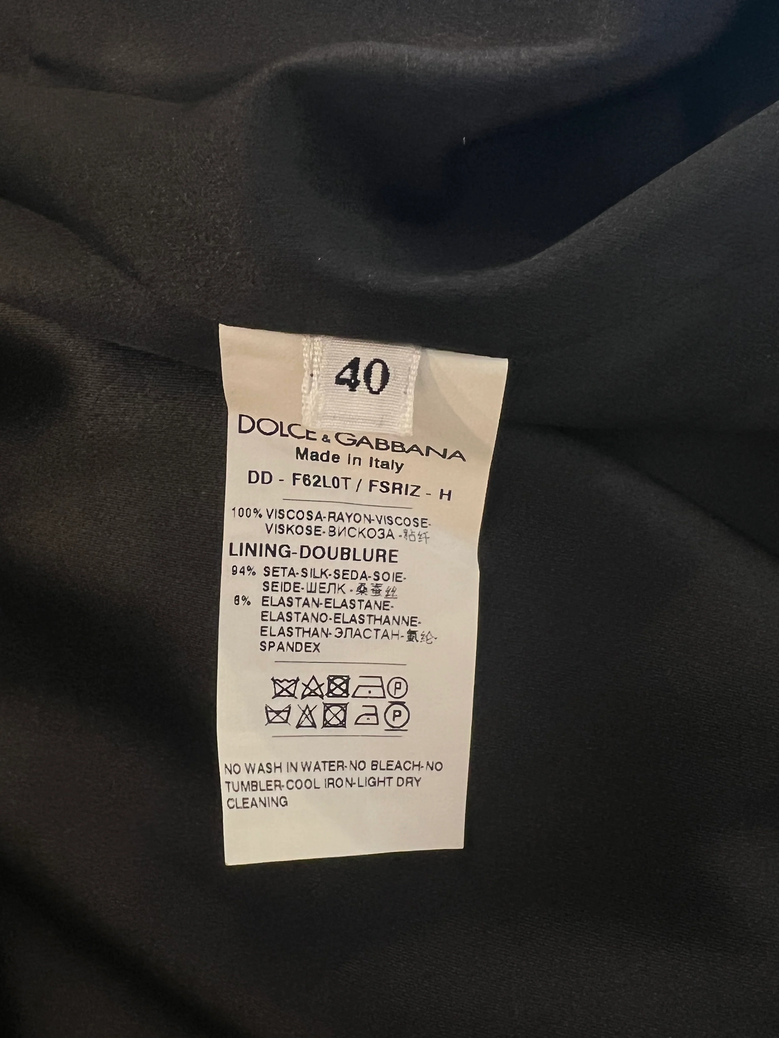 Dolce & Gabbana Black Silk Sleeveless Dress with Floral Prints Size IT 40 (UK 8) - Image 14