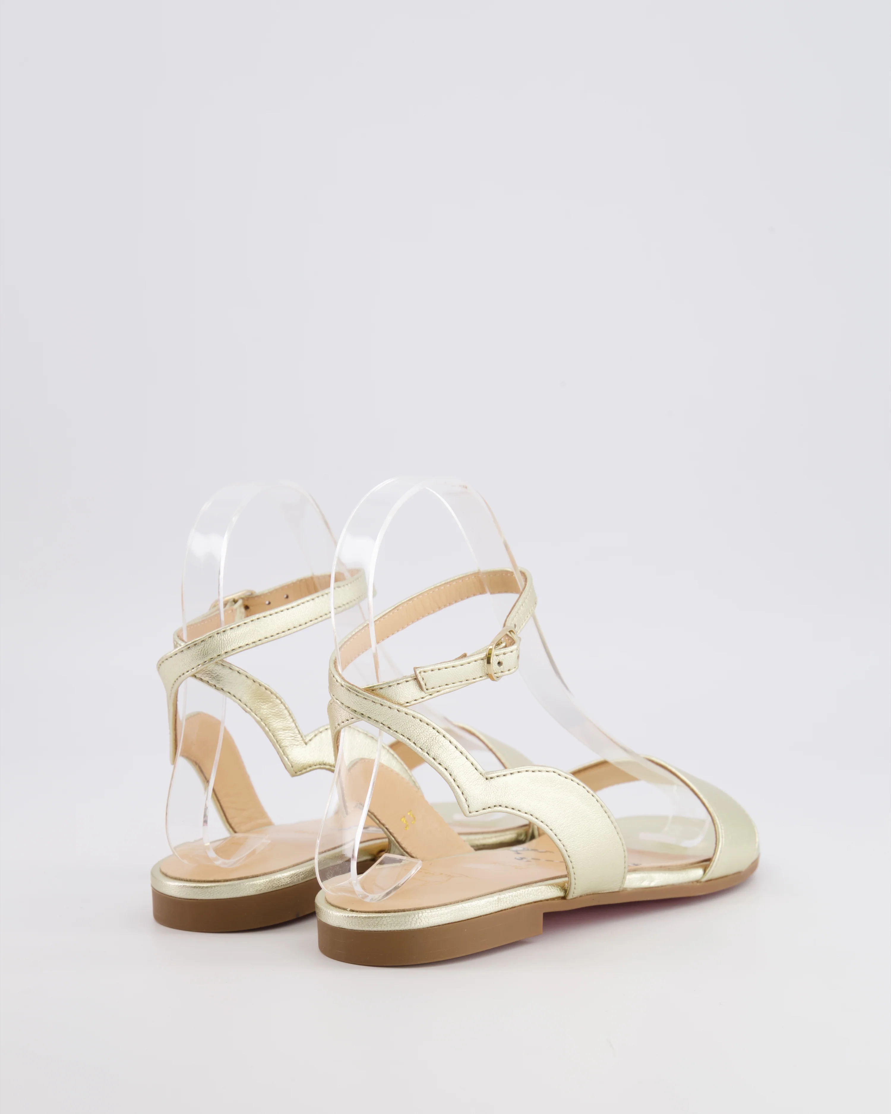 Christian Louboutin Kids Gold Melodie Chick Sandals Size 33 RRP £385 - Image 3
